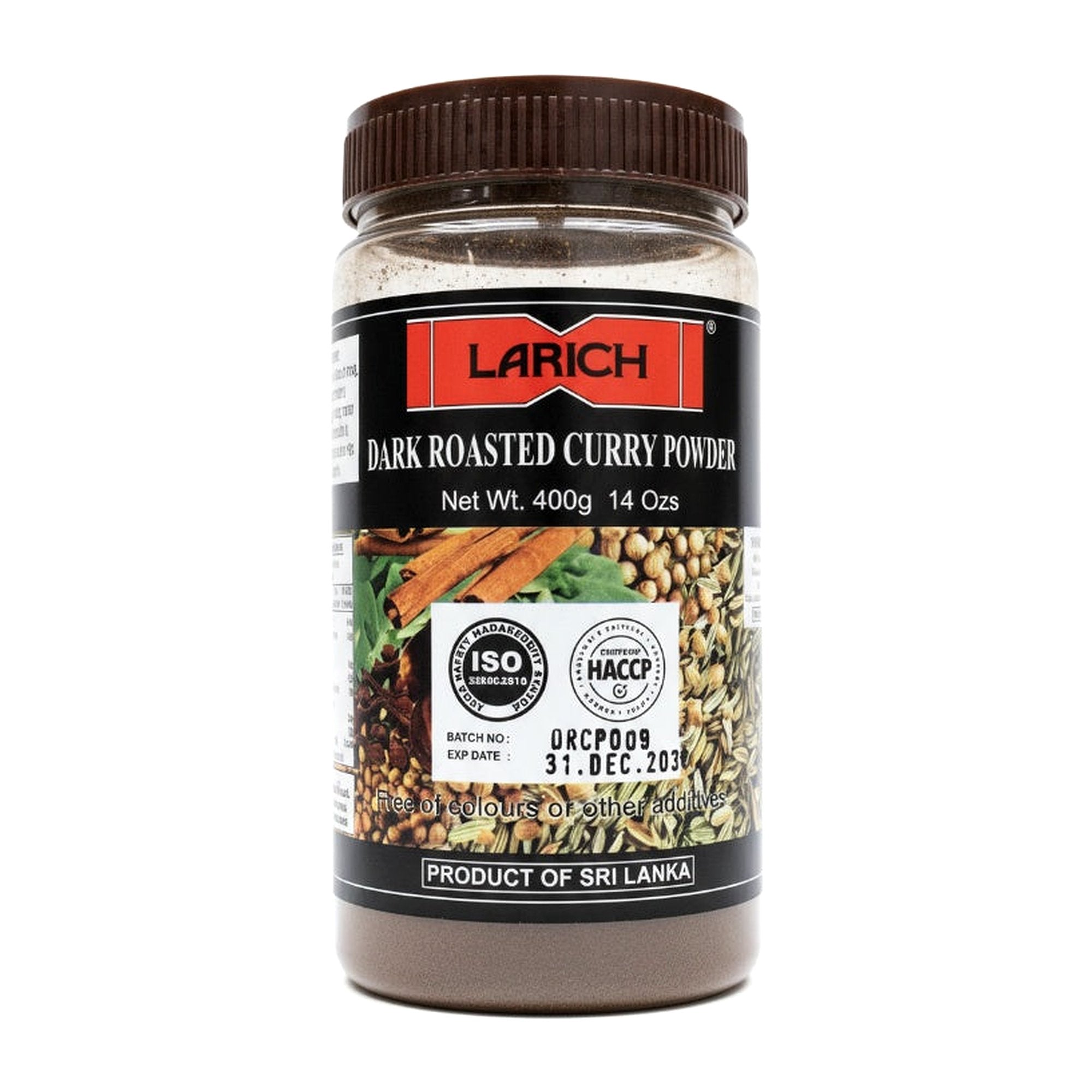 Larich Roasted Dark Curry Pwdr 400G - Spices & Curry Powder - Buy Online at Thurga Grocery