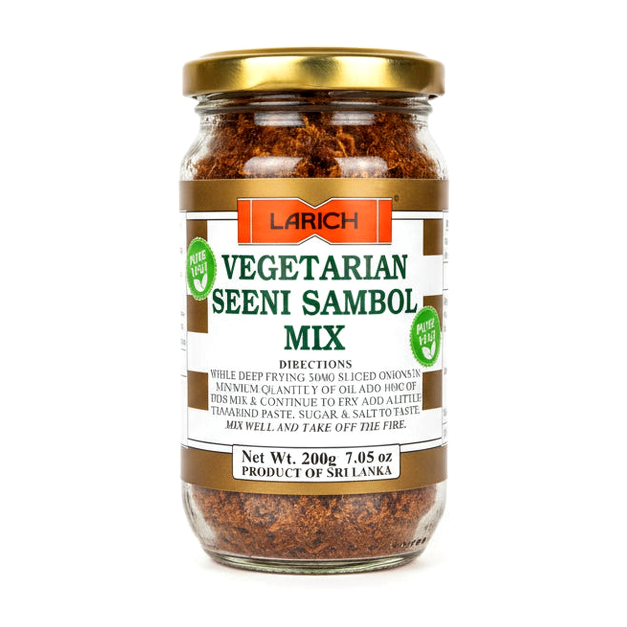 Larich Vegetarian Seeni Sambol Mix 200G - Condiments & Pickles - Buy Online at Thurga Grocery