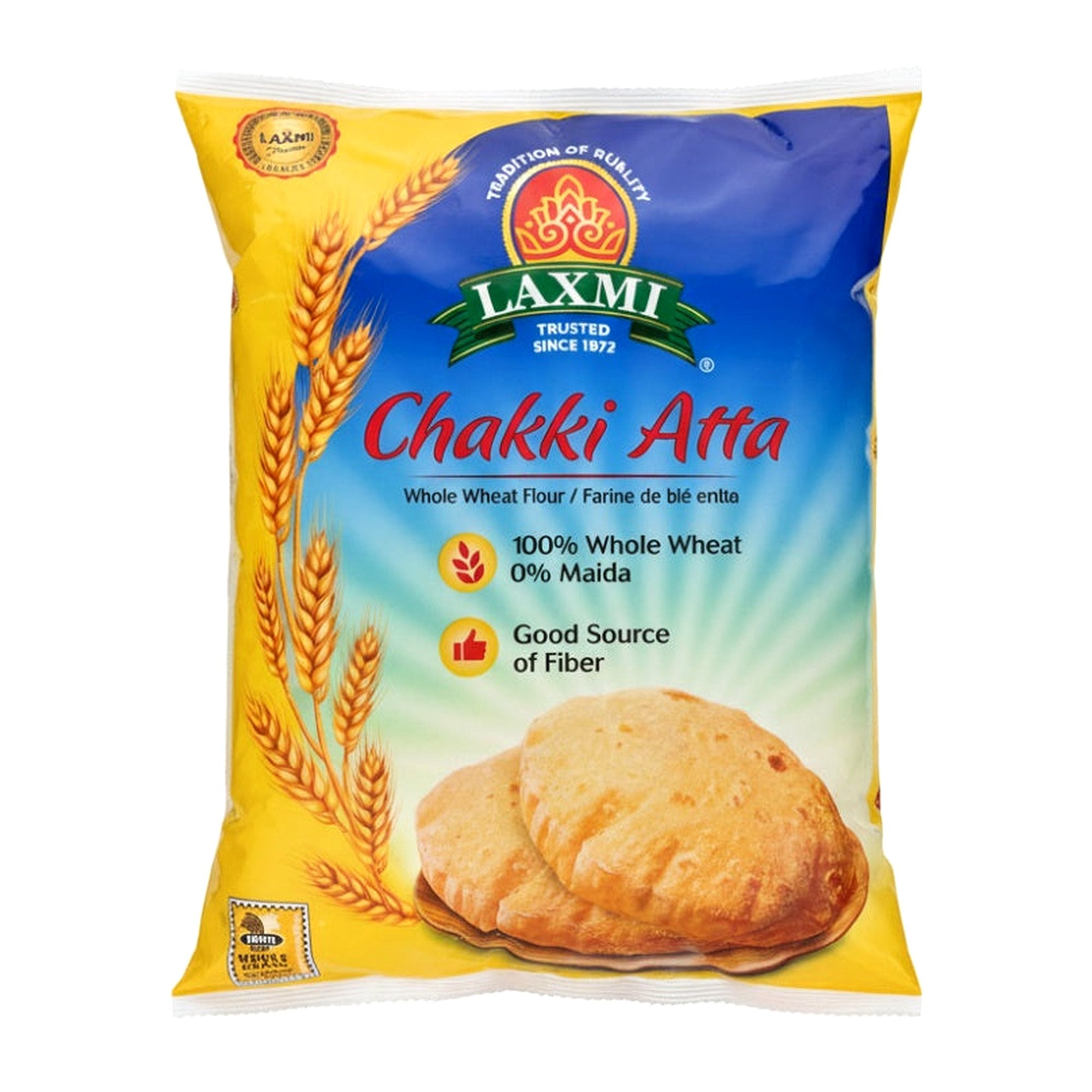 Laxmi Chakki Atta 4Lb - Rice & Flours - Buy Online at Thurga Grocery