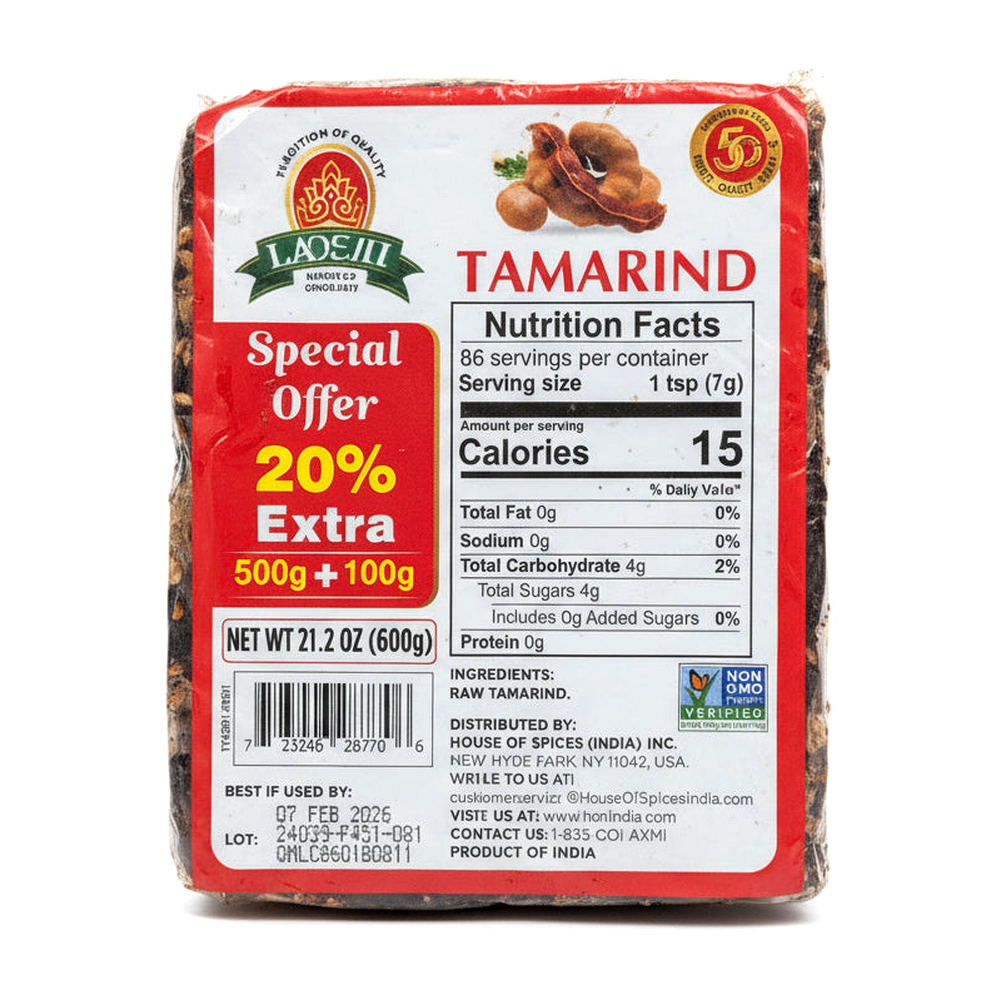 Laxmi Tamarind 600G - Condiments & Pickles - Buy Online at Thurga Grocery