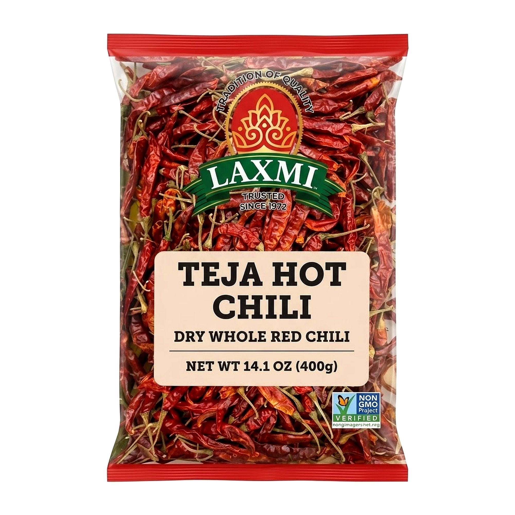 Laxmi Teja Hot Chili 400G - Spices & Curry Powder - Buy Online at Thurga Grocery