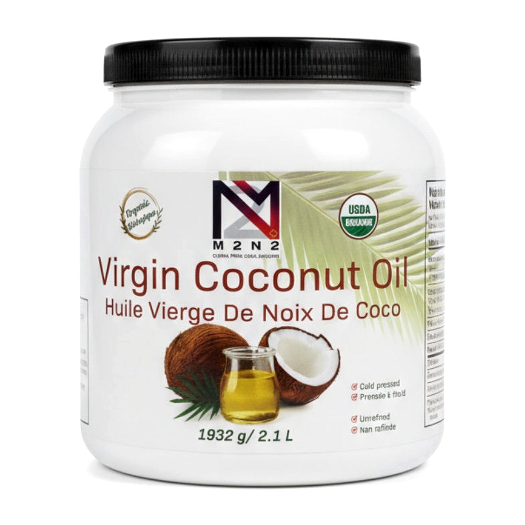 M2N2 Virgin Coconut Oil 2.1L - Cooking Essential & Kitchen Appliance - Buy Online at Thurga Grocery