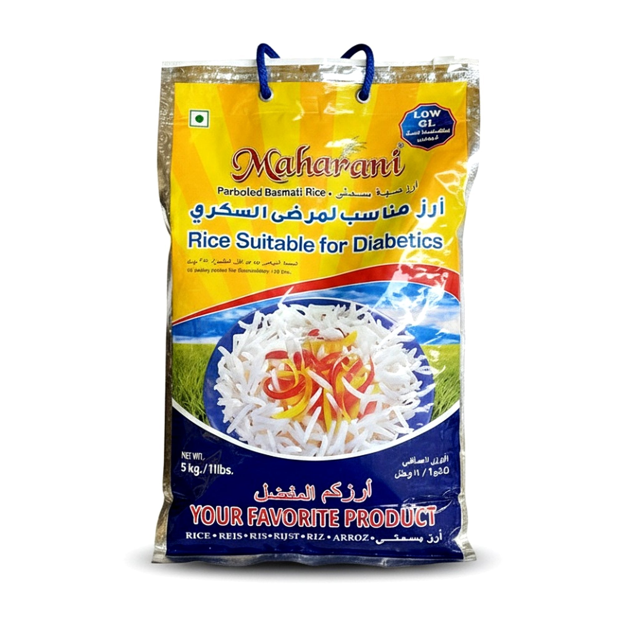 Maharani Parboiled Basmati Rice (Diabetic) 5Kg - Rice & Flours - Buy Online at Thurga Grocery