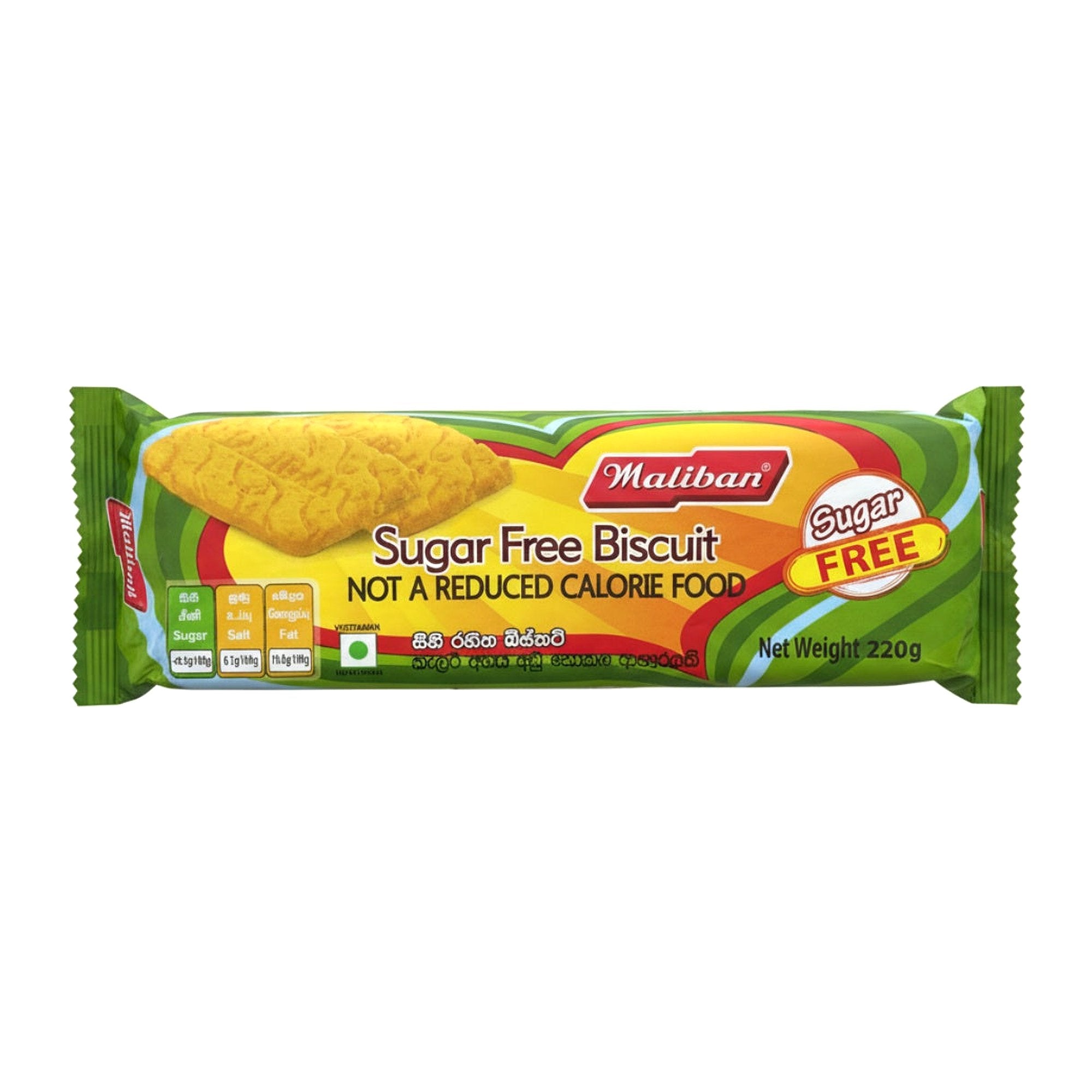 Maliban Sugar Free Biscuits 220G - Ready to Eat Foods - Buy Online at Thurga Grocery