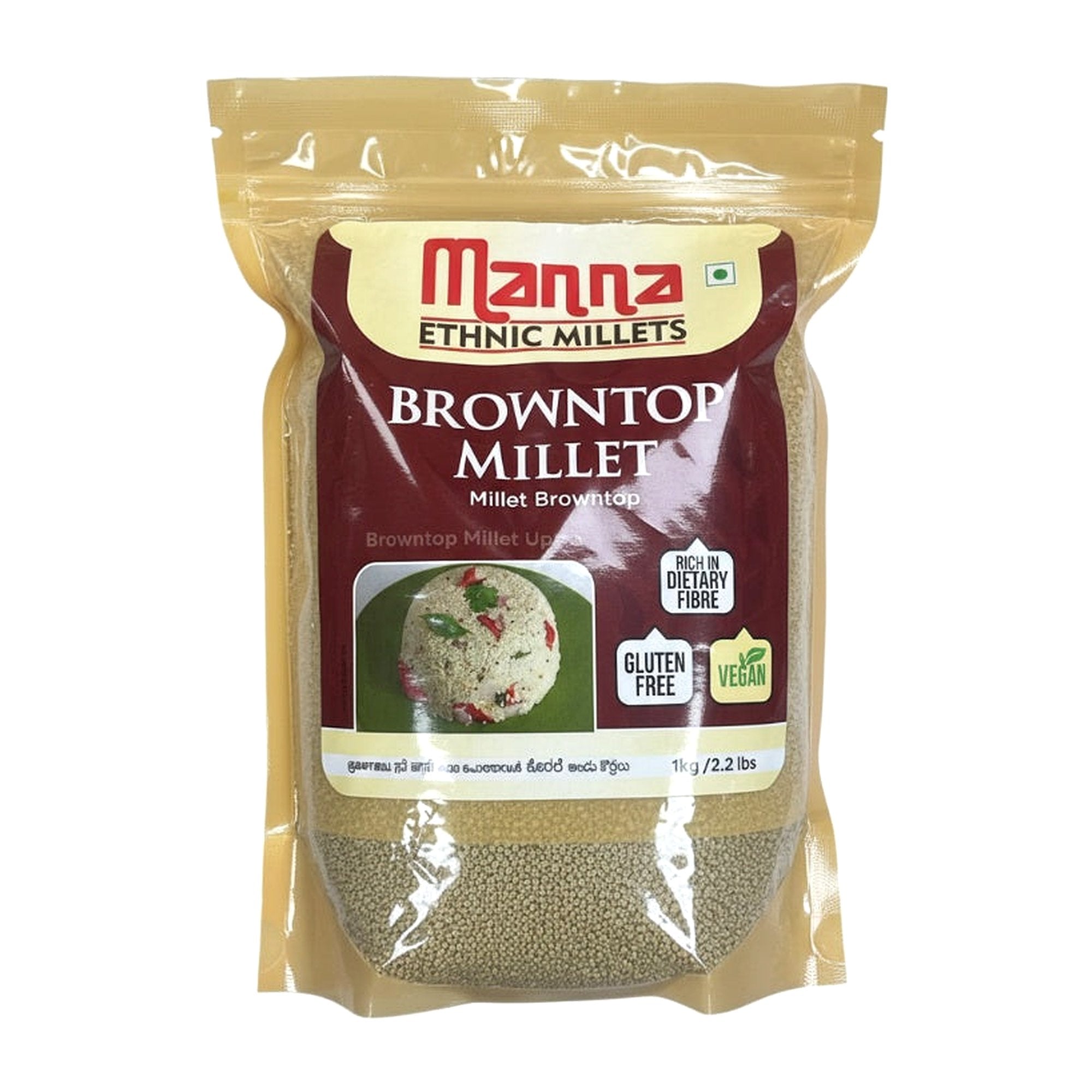 Manna Browntop Millet 1Kg - Rice & Flours - Buy Online at Thurga Grocery