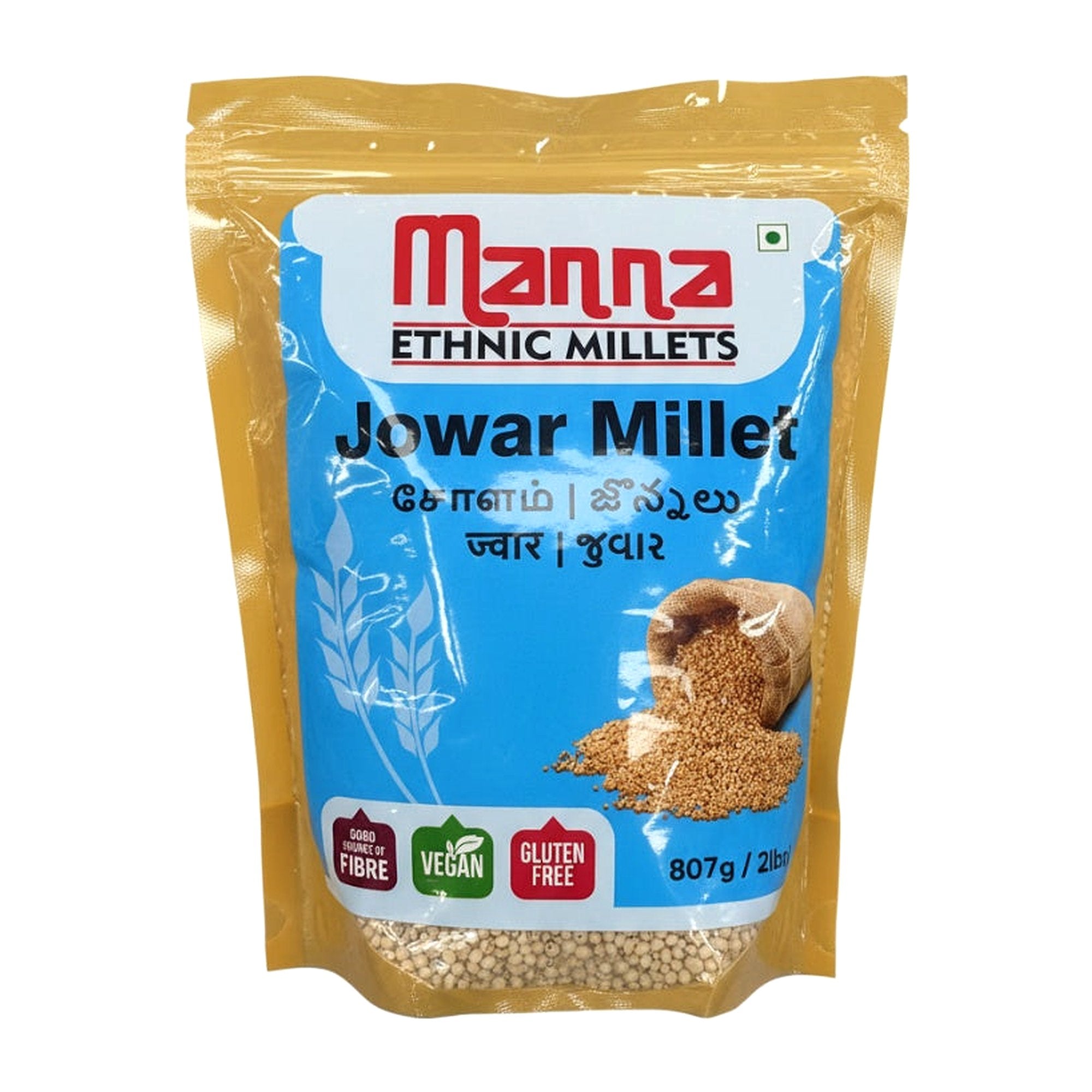 Manna Jowar Millet 2Lb - Rice & Flours - Buy Online at Thurga Grocery