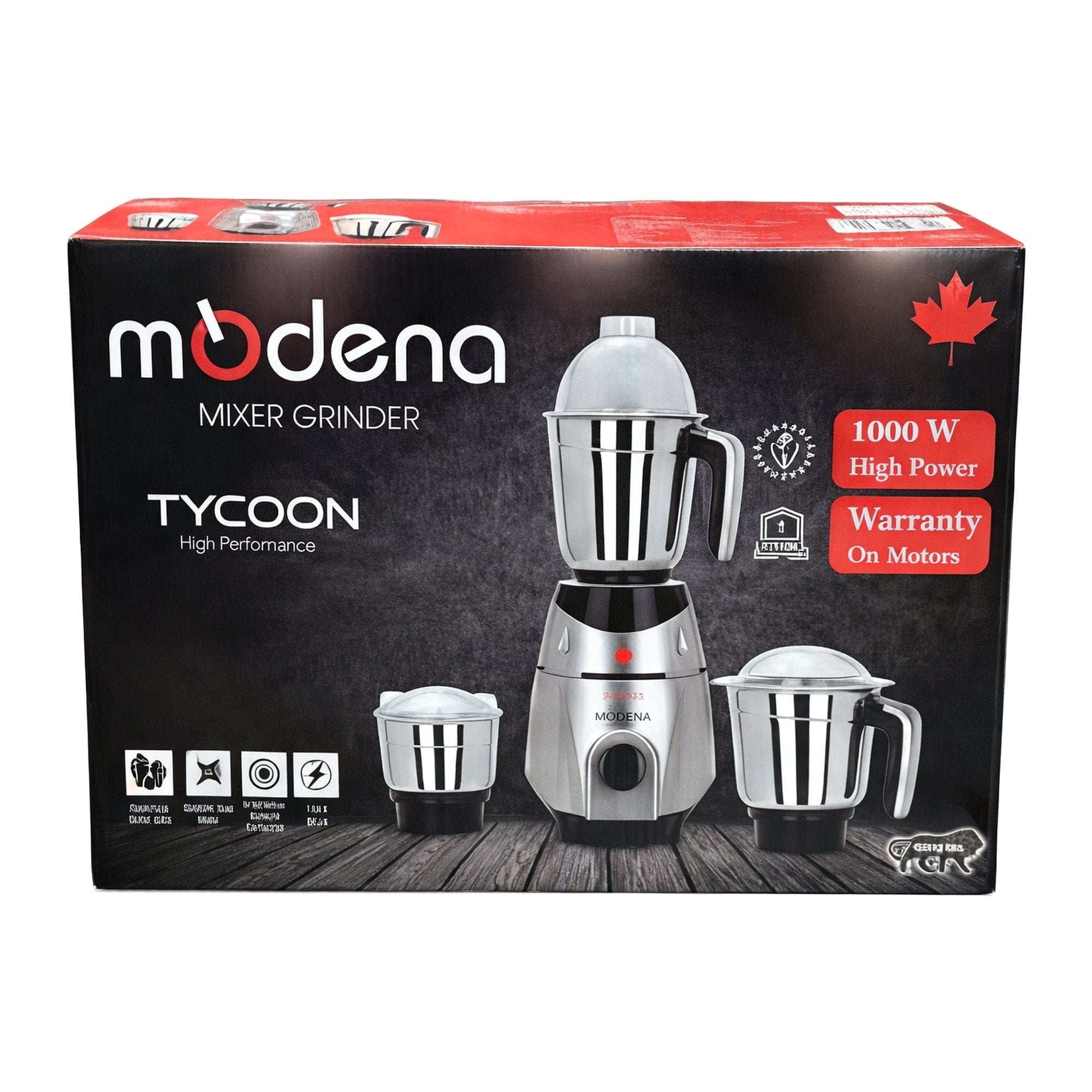 MODENA MIXER GRINDER TYCOON 1000W