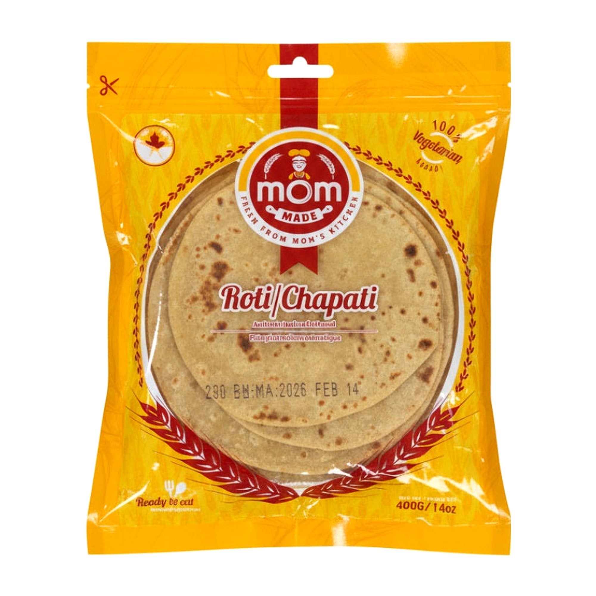 Mom Roti/Chapati 400G - Ready to Eat Foods - Buy Online at Thurga Grocery