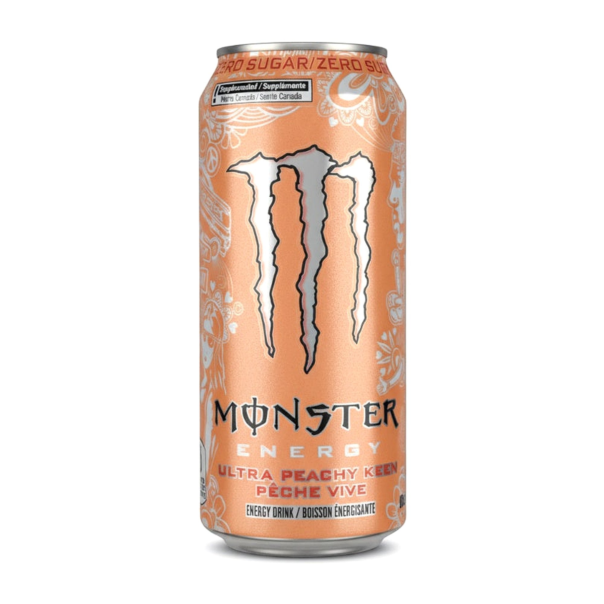 Monster Energy Peach (Zero) 473Ml - Drinks - Buy Online at Thurga Grocery
