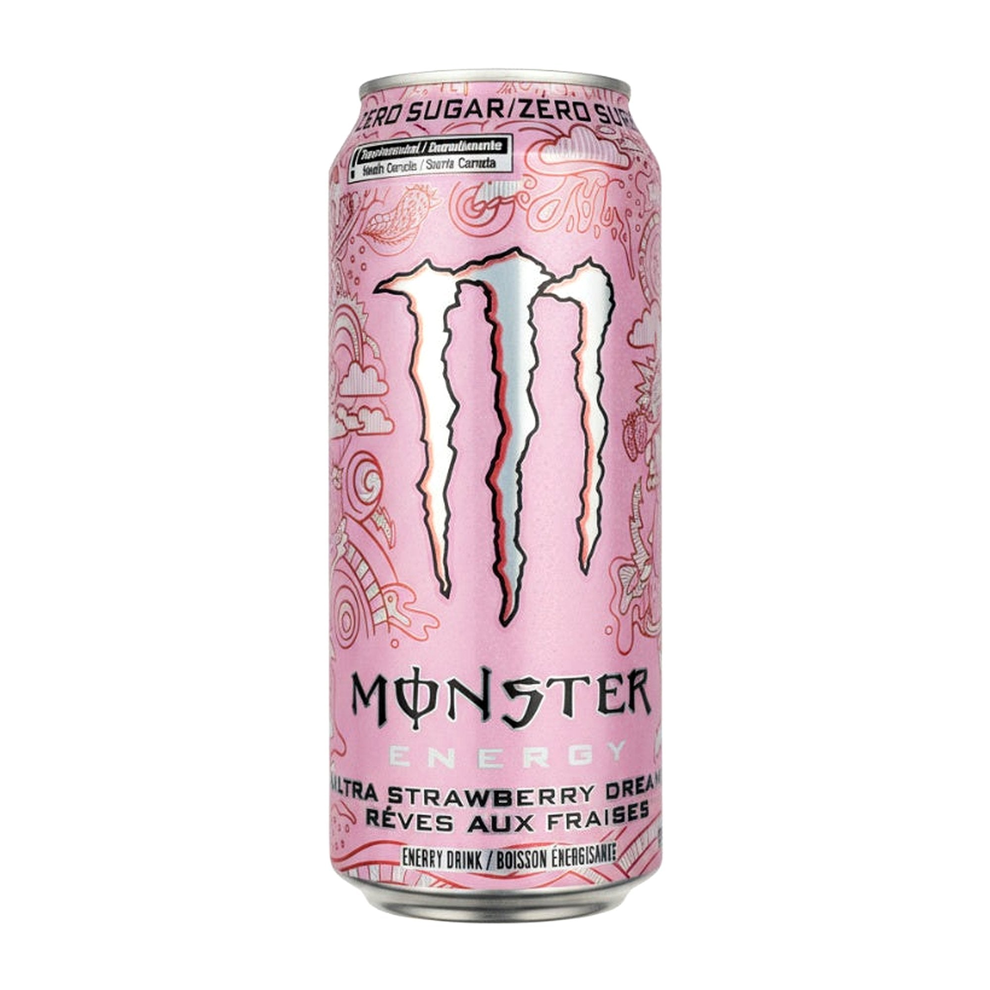 MONSTER ENERGY STRAWBERRY (ZERO) 473ML