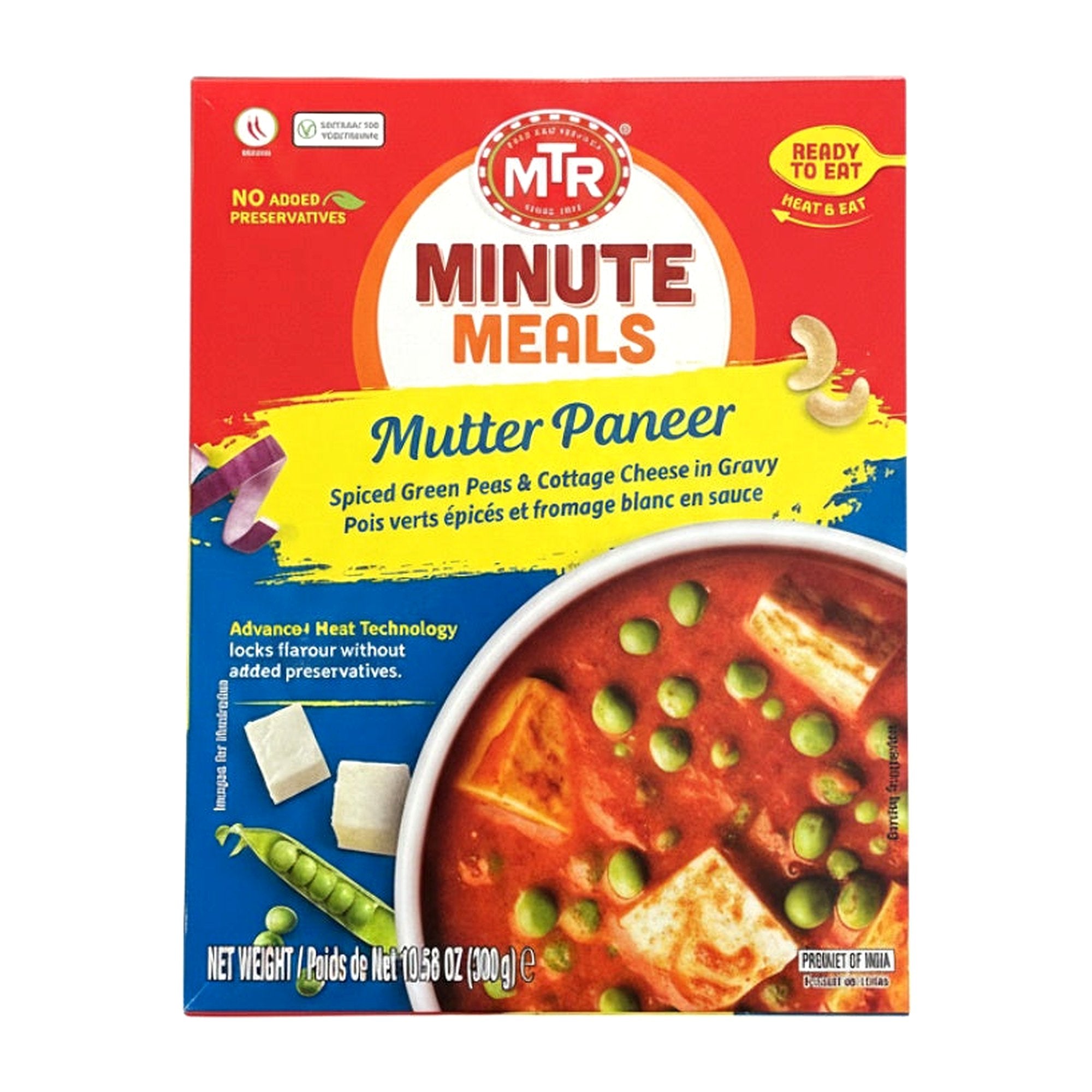 Mtr Mutter Paneer 300G - Ready to Eat Foods - Buy Online at Thurga Grocery