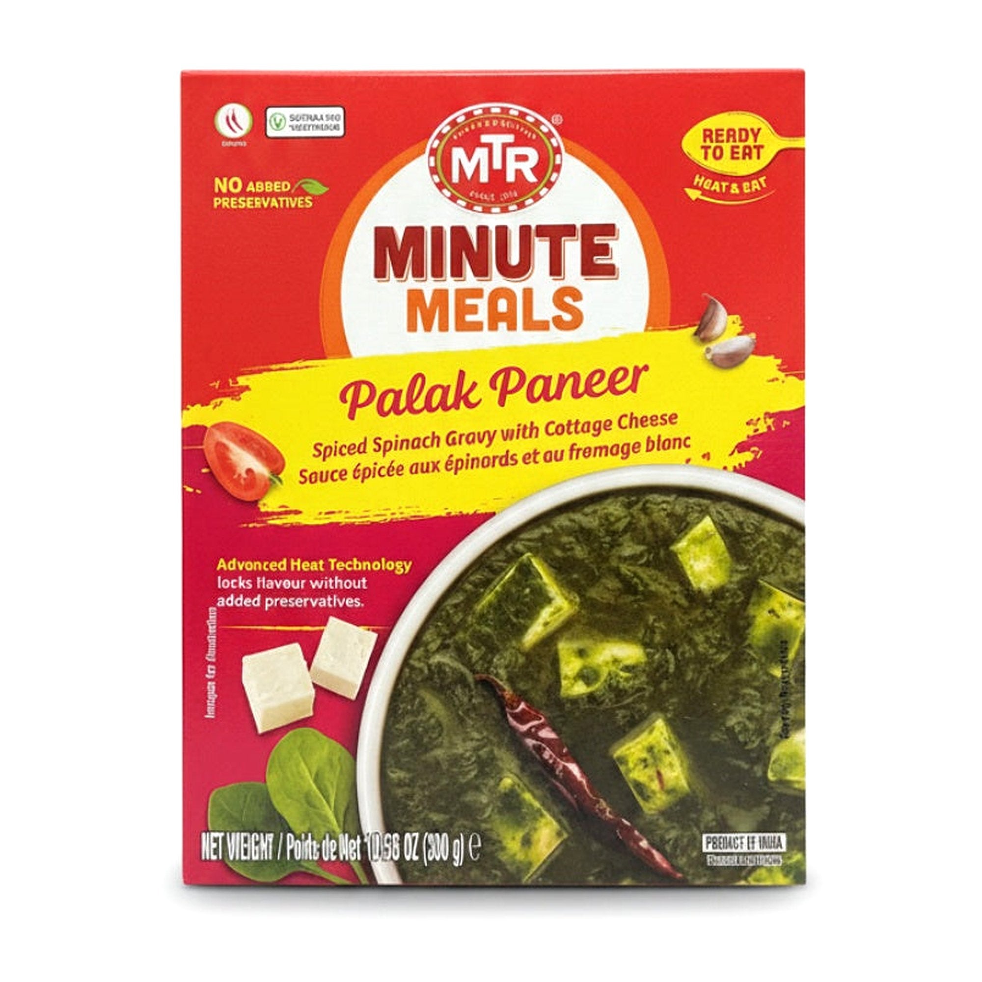 Mtr Palak Paneer 300G - Ready to Eat Foods - Buy Online at Thurga Grocery