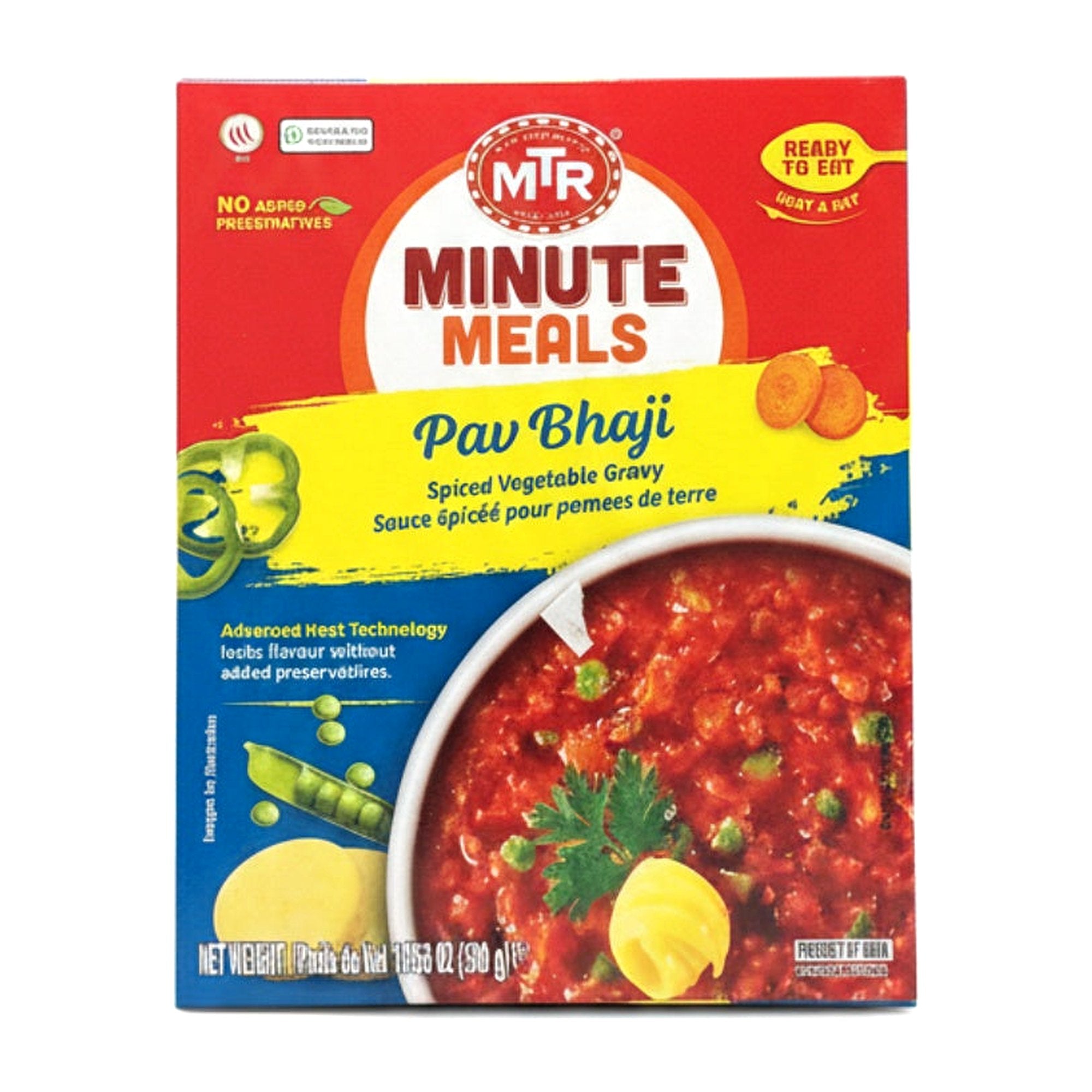 Mtr Pav Bhaji 300G - Ready to Eat Foods - Buy Online at Thurga Grocery