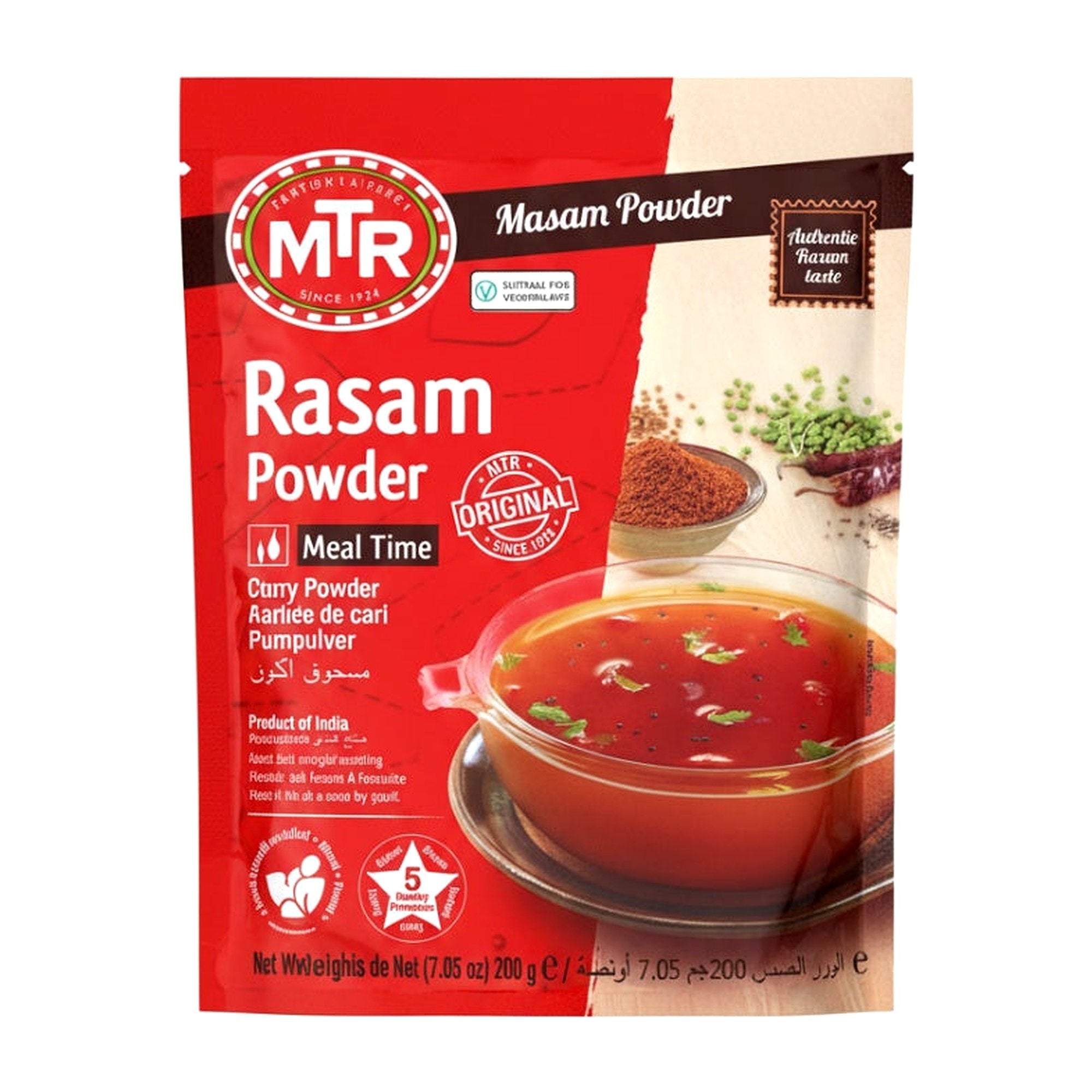 Mtr Rasam Masala Pwdr 200G - Ready to Eat Foods - Buy Online at Thurga Grocery