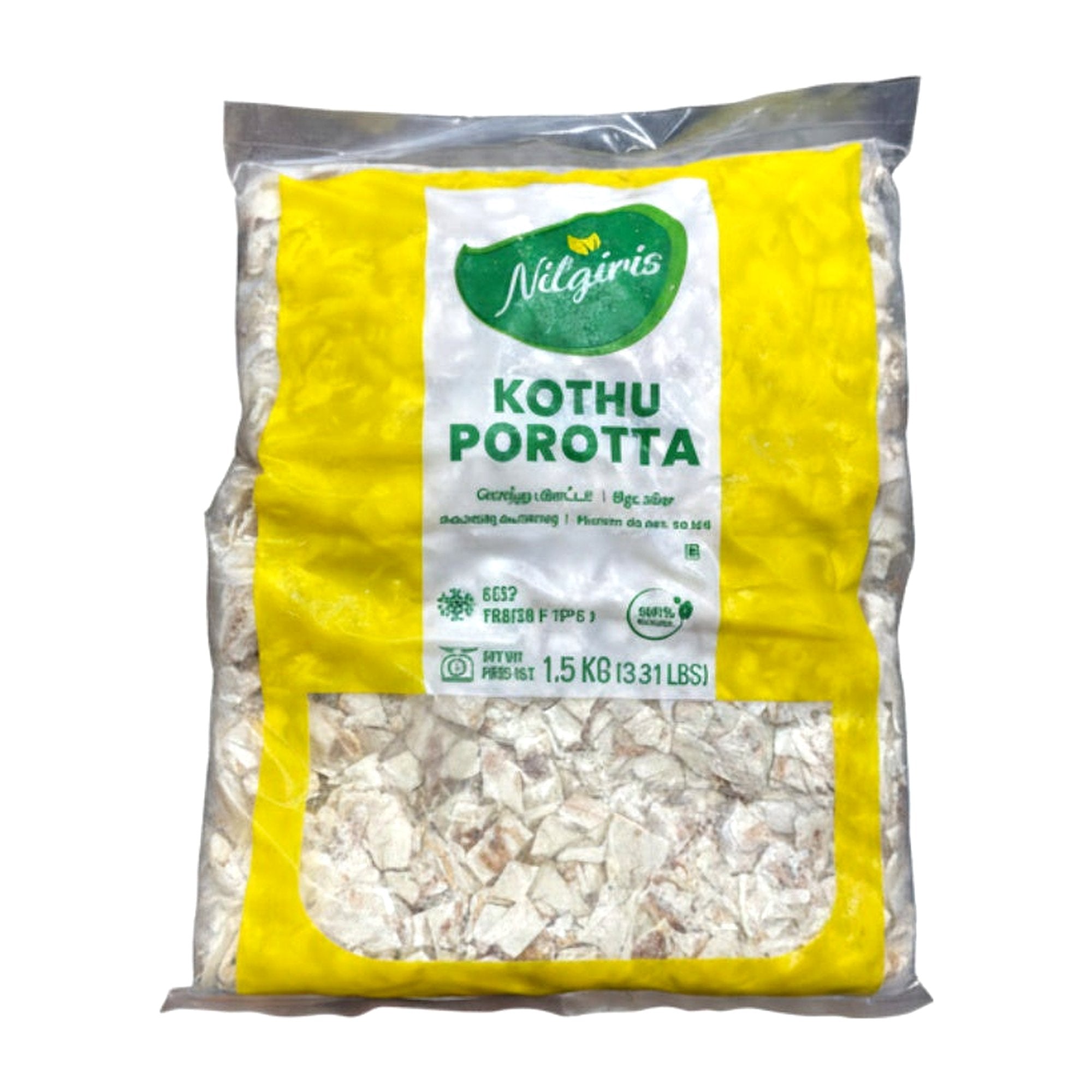Nilgiriis Kothu Porotta 1.5Kg - Frozen - Buy Online at Thurga Grocery