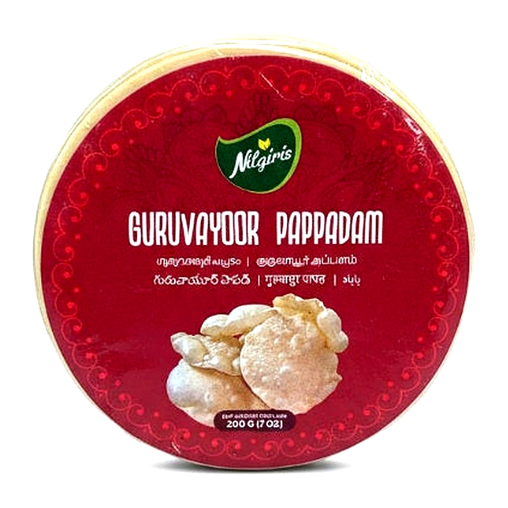Nilgiris Guruvayoor Pappadam 200G - Dehydrated foods - Buy Online at Thurga Grocery