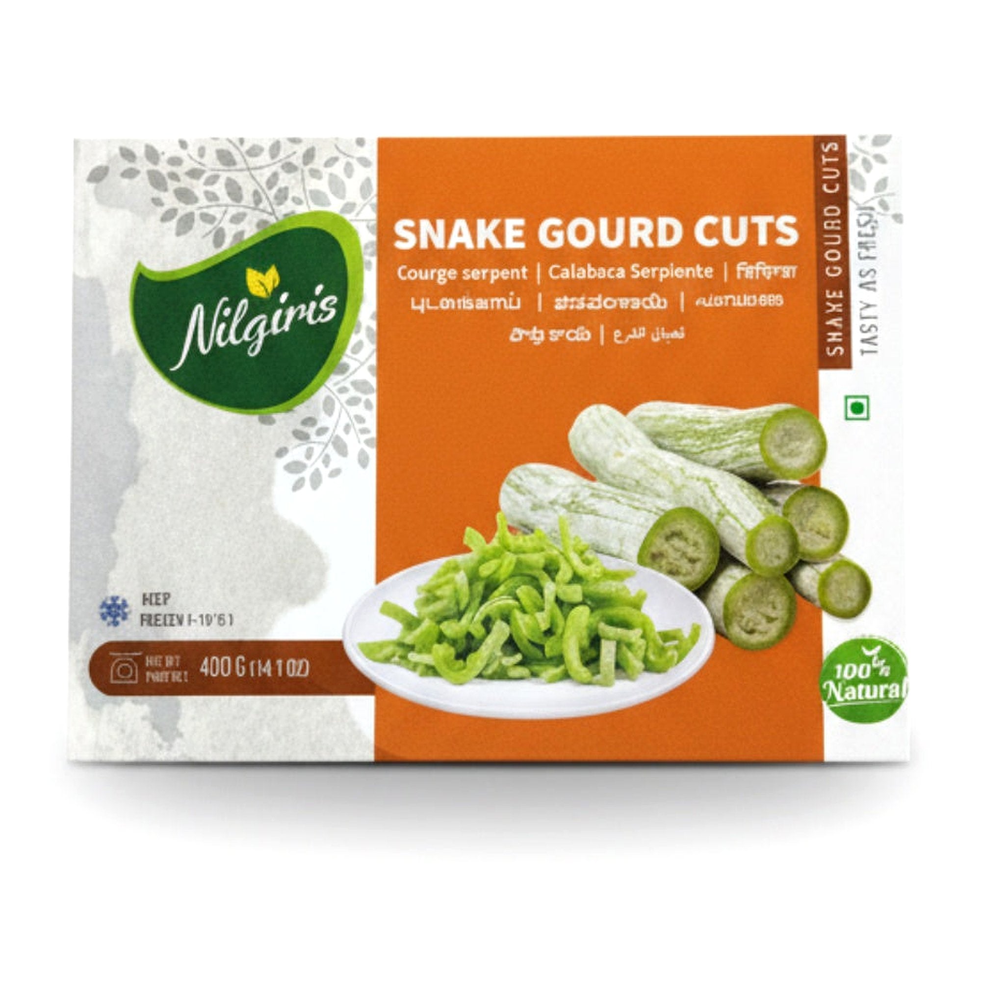 Nilgiris Snake Gourd Cuts 400G - Frozen - Buy Online at Thurga Grocery