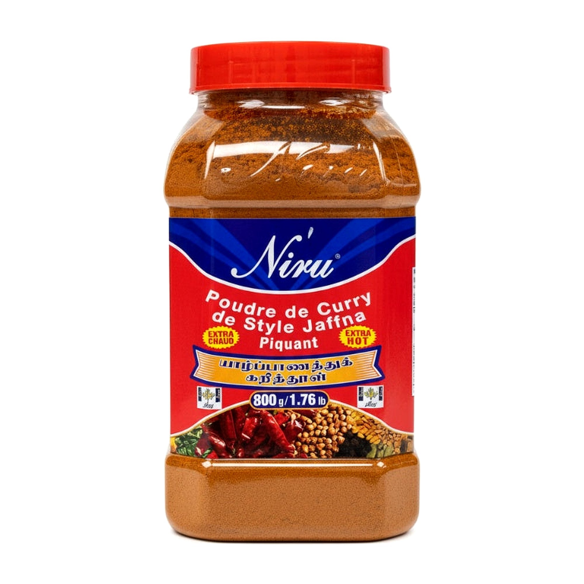 Niru Hot Curry Pwdr 800G - Spices & Curry Powder - Buy Online at Thurga Grocery