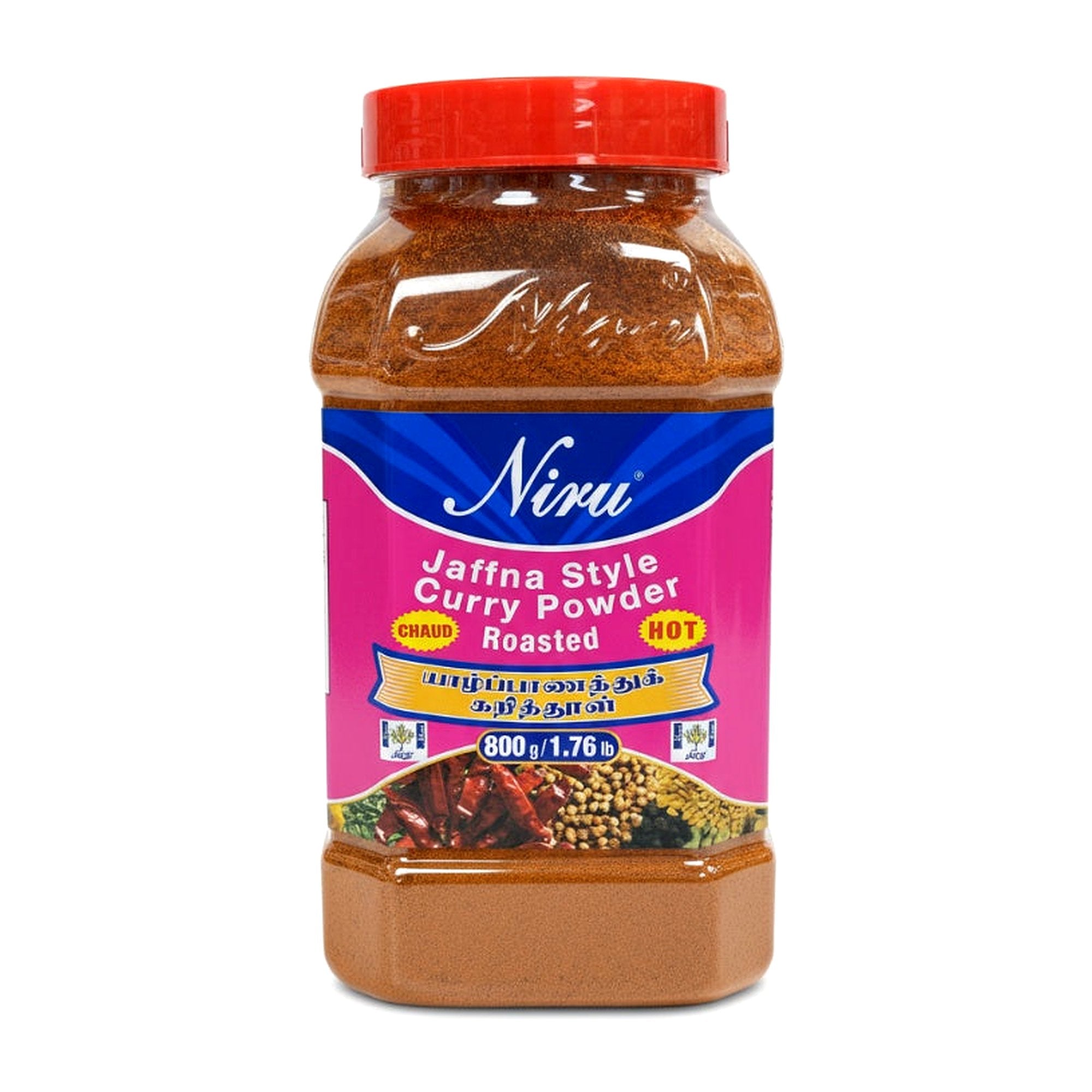 Niru Hot Jaffna Style Curry Pwdr 800G - Spices & Curry Powder - Buy Online at Thurga Grocery