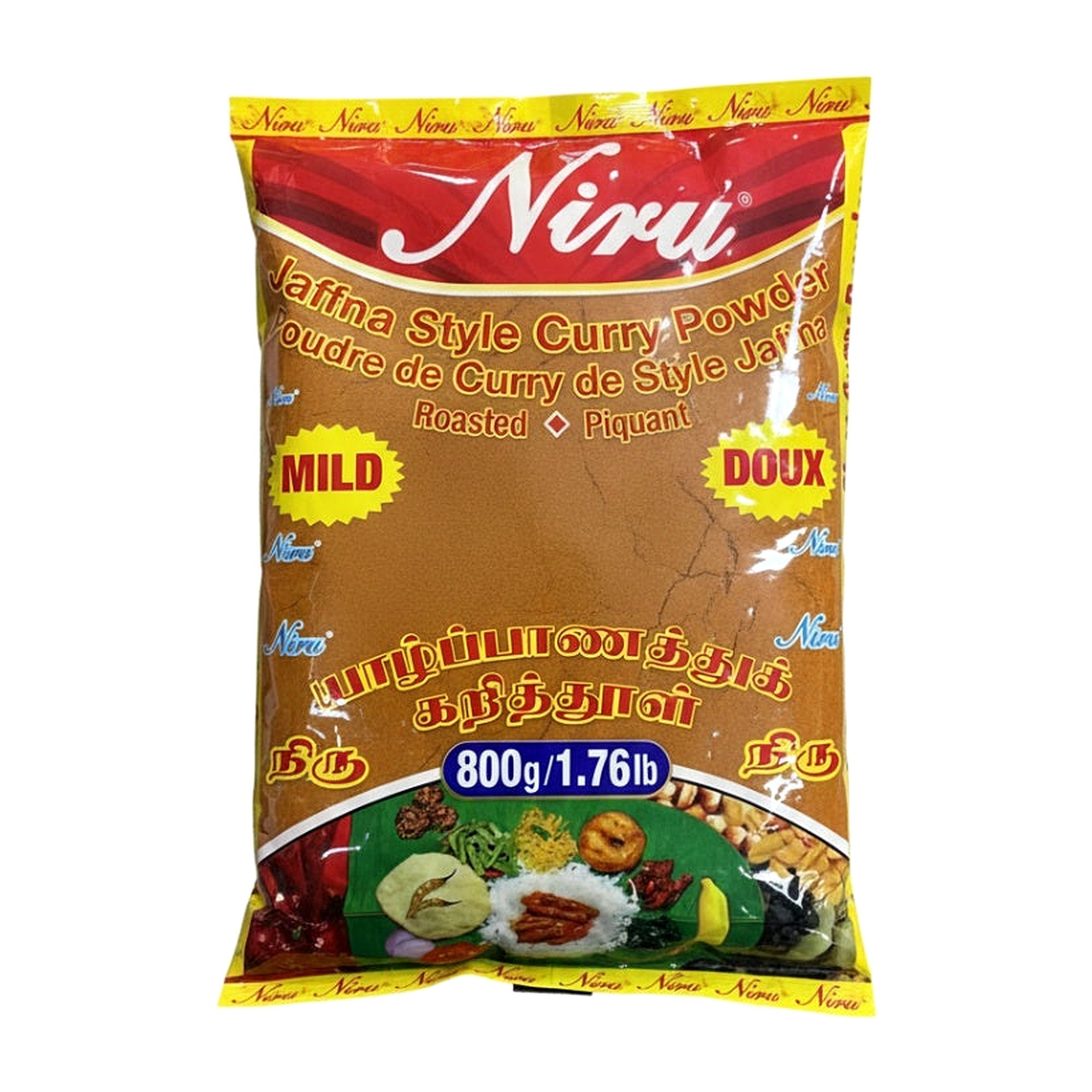 Niru Jaffna Curry Pwdr (Mild) 800G - Spices & Curry Powder - Buy Online at Thurga Grocery