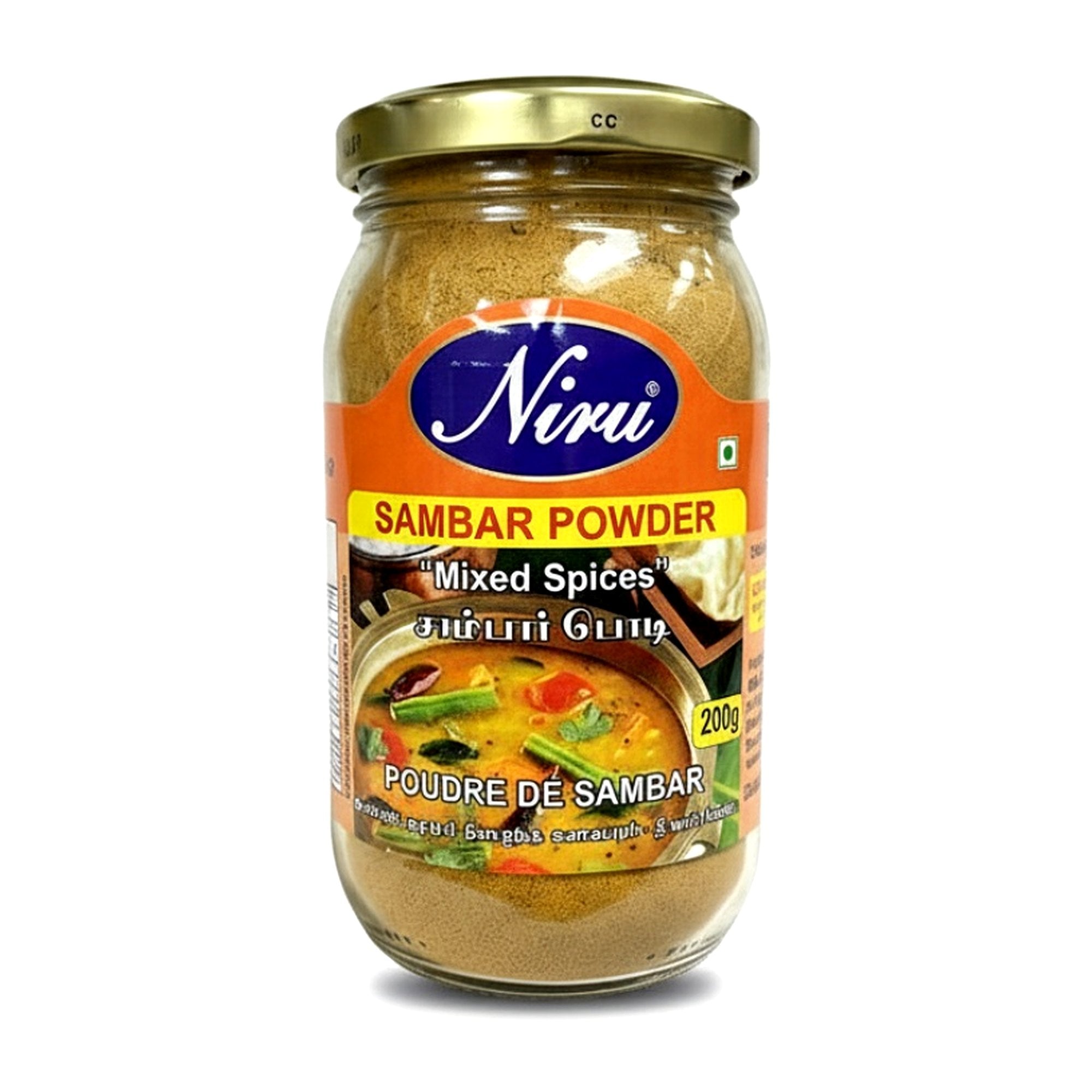 Niru Sambar Pwdr 200G - Spices & Curry Powder - Buy Online at Thurga Grocery