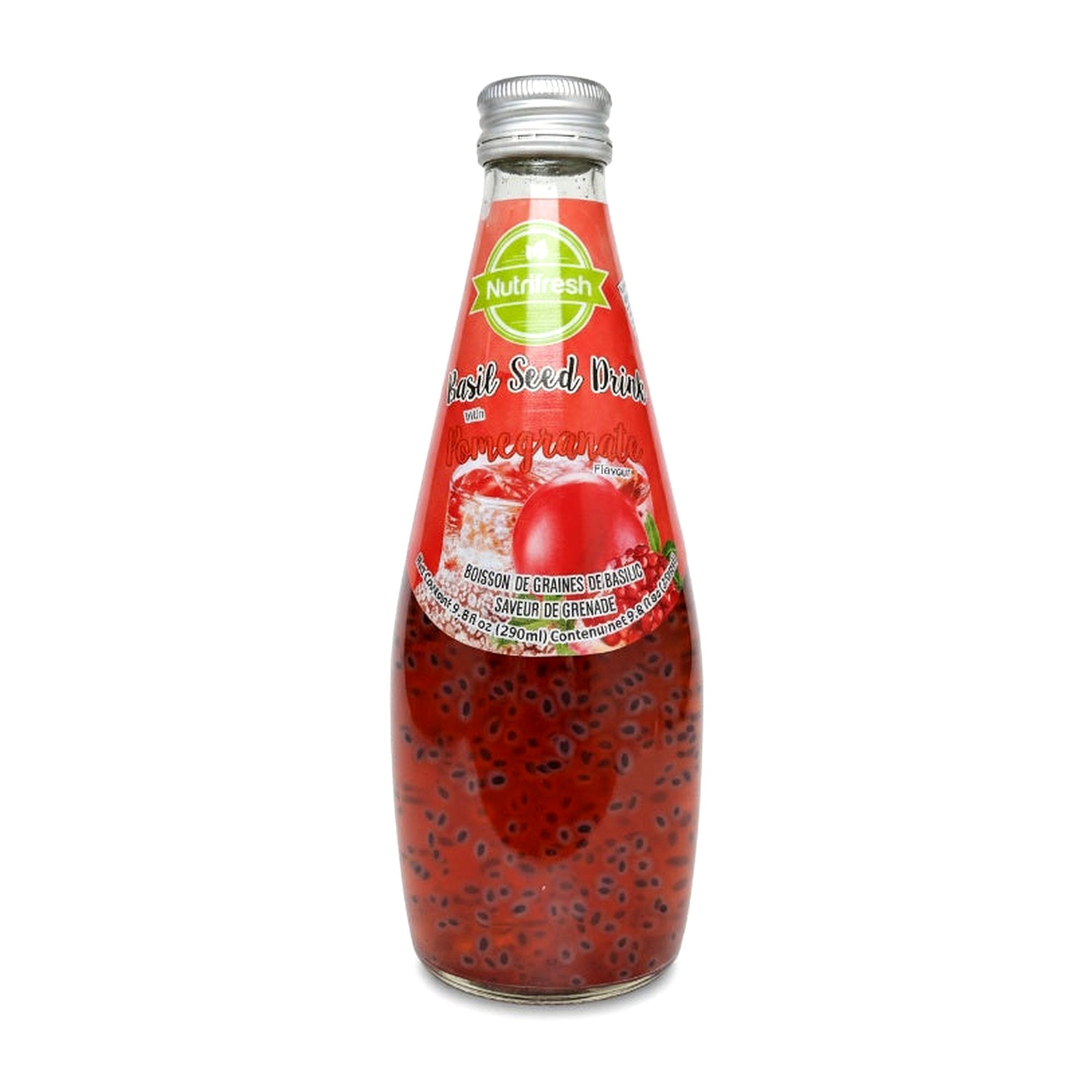 Nutrifresh Basil Seed Pomegranate 290Ml - Drinks - Buy Online at Thurga Grocery
