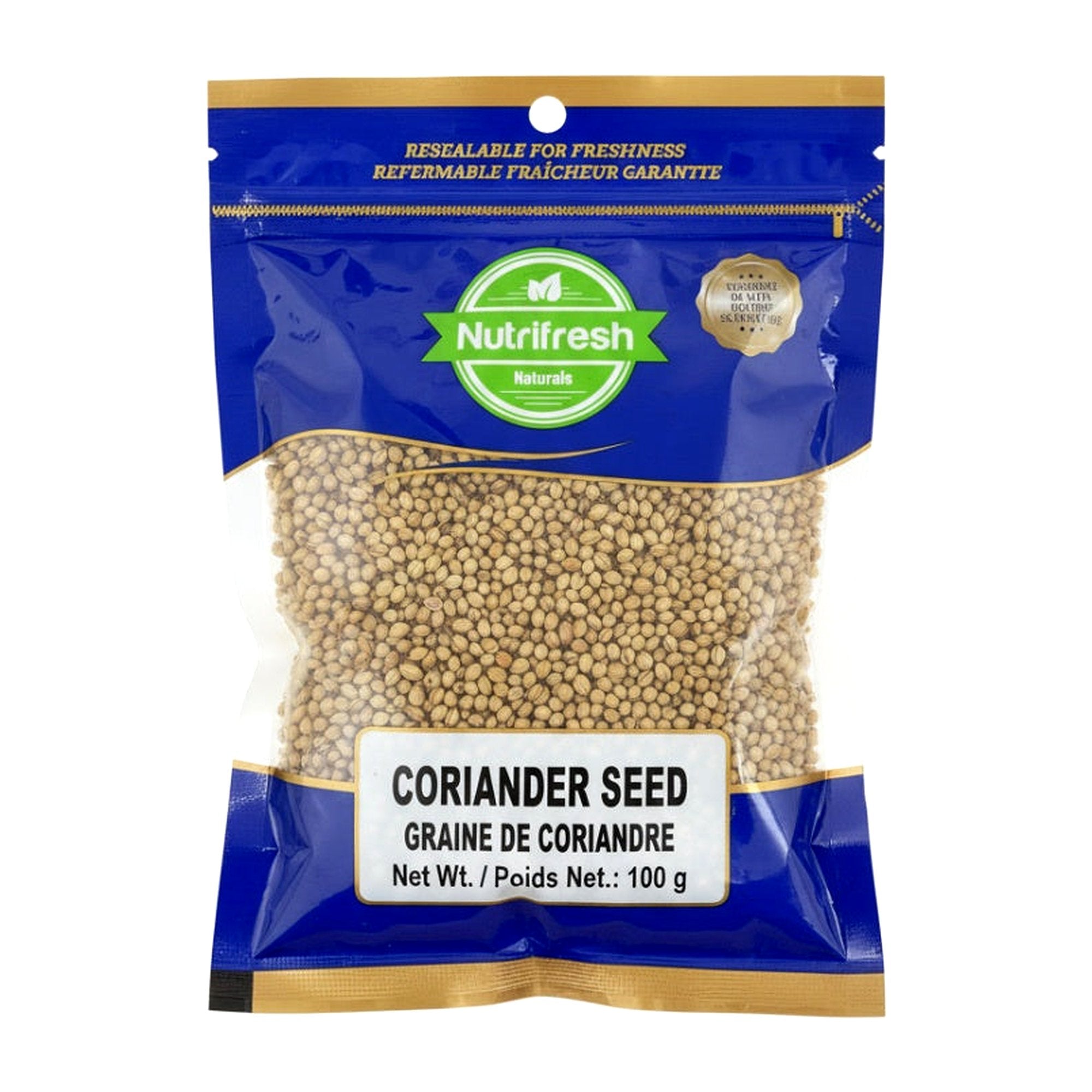 Nutrifresh Coriander Seed 100G - Spices & Curry Powder - Buy Online at Thurga Grocery
