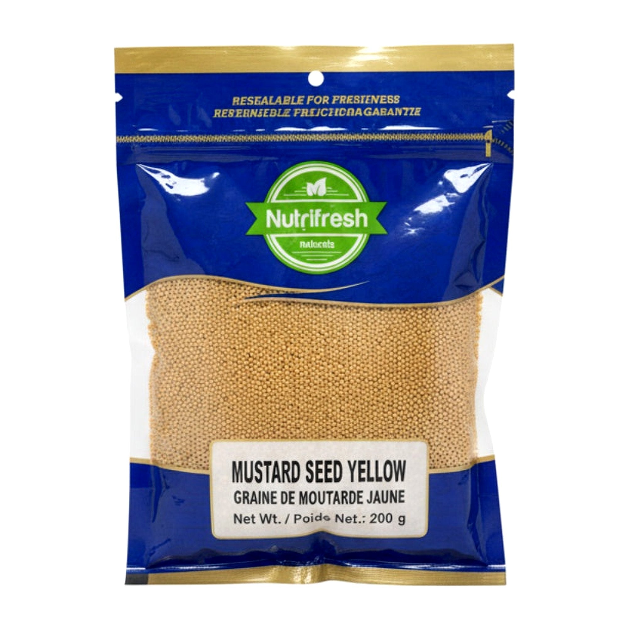Nutrifresh Mustard Seed Yellow 200G - Spices & Curry Powder - Buy Online at Thurga Grocery