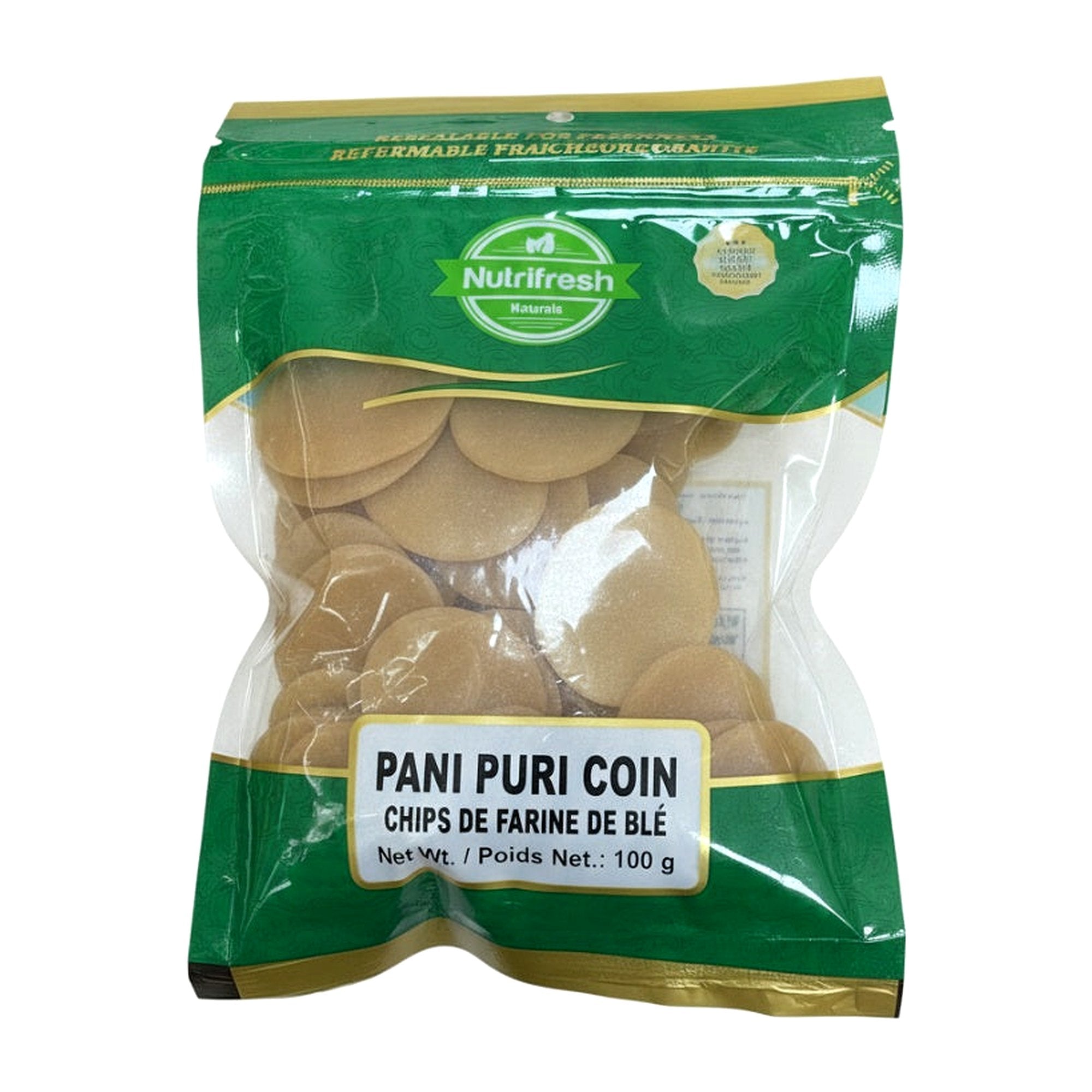 Nutrifresh Pani Puri Coin 100G - Dehydrated foods - Buy Online at Thurga Grocery
