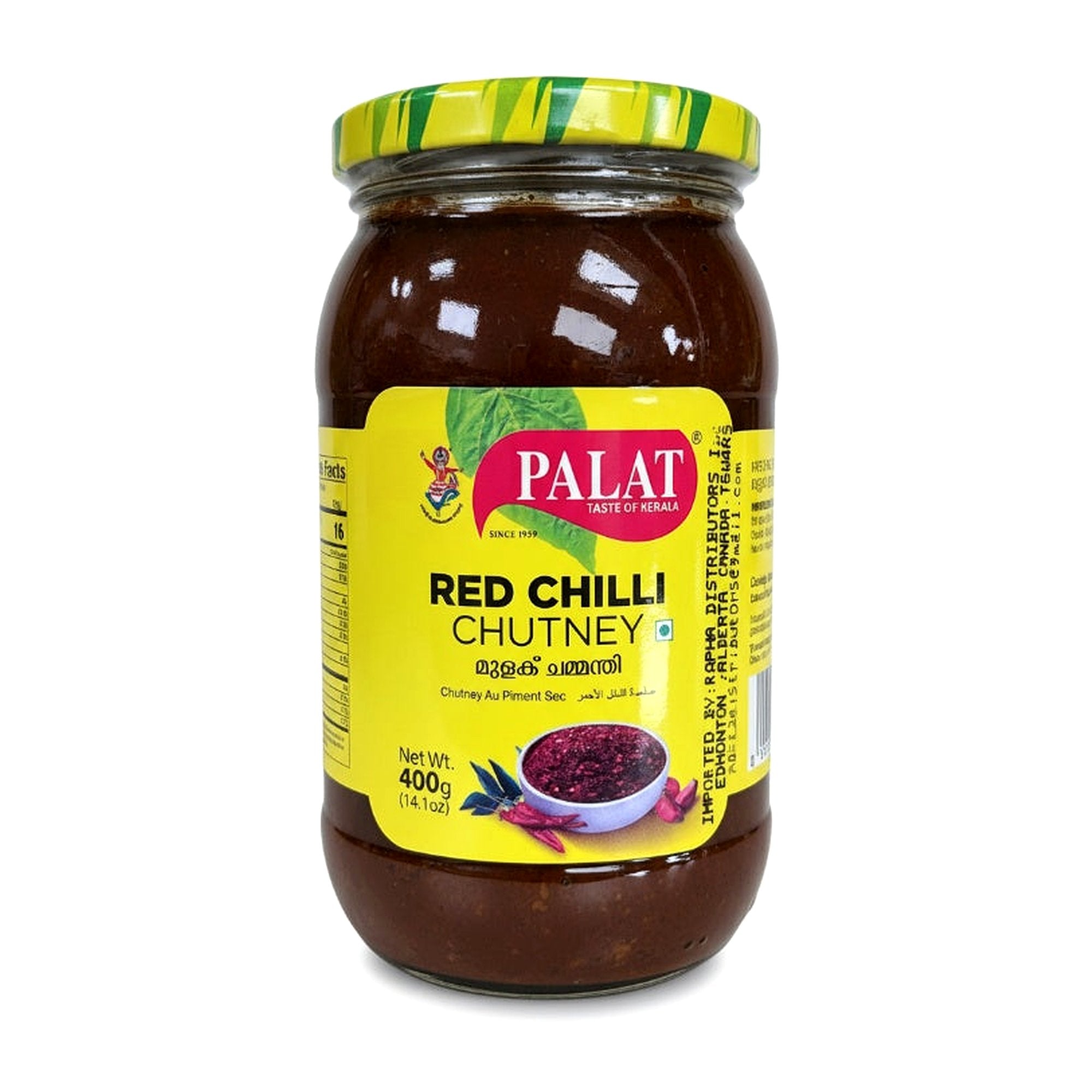 Palat Red Chilli Chutney 400G - Condiments & Pickles - Buy Online at Thurga Grocery