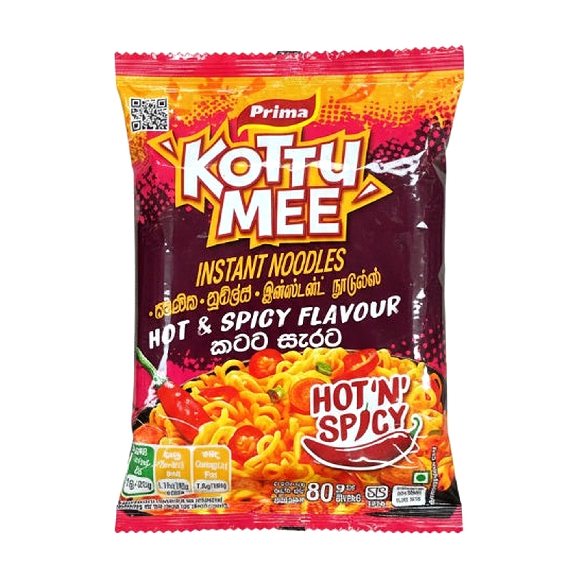 Prima Kottu Mee Hot&Spicy Instant Noodles 80G - Rice & Flours, Ready to Eat Foods - Buy Online at Thurga Grocery
