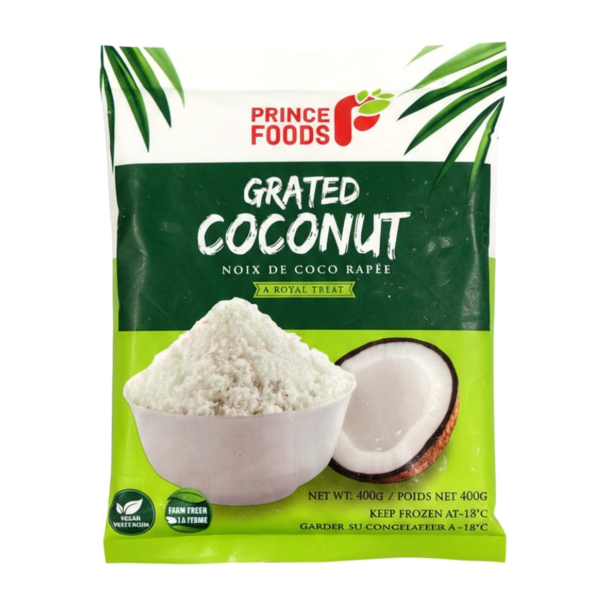 Prince Foods Grated Coconut 400G - Frozen - Buy Online at Thurga Grocery