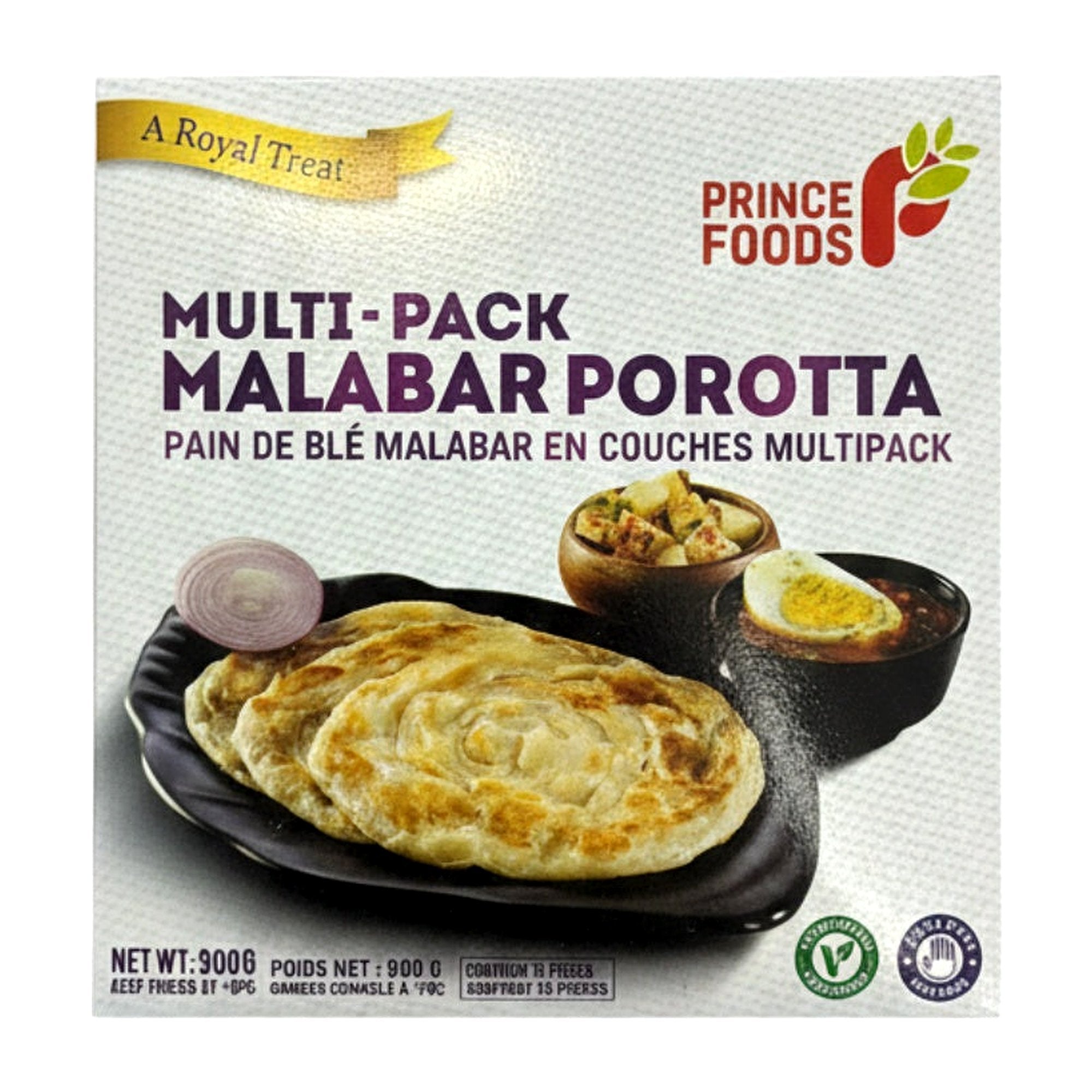 Prince Foods Multi-Pack Malabar Porotta 900G - Frozen - Buy Online at Thurga Grocery