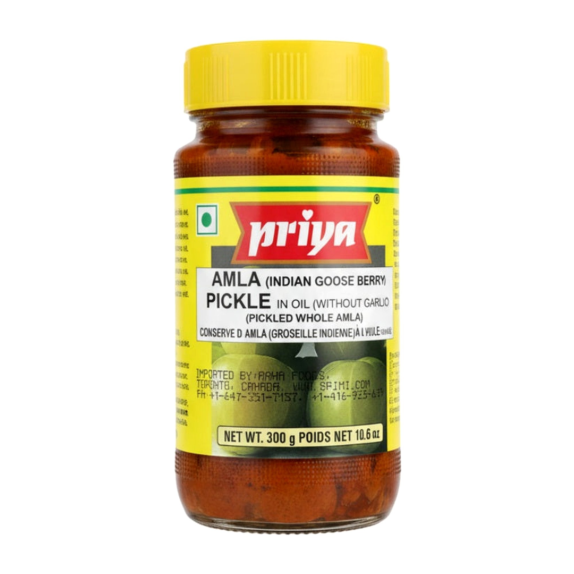 Priya Amla Pickle W/ Garlic 300G - Condiments & Pickles - Buy Online at Thurga Grocery