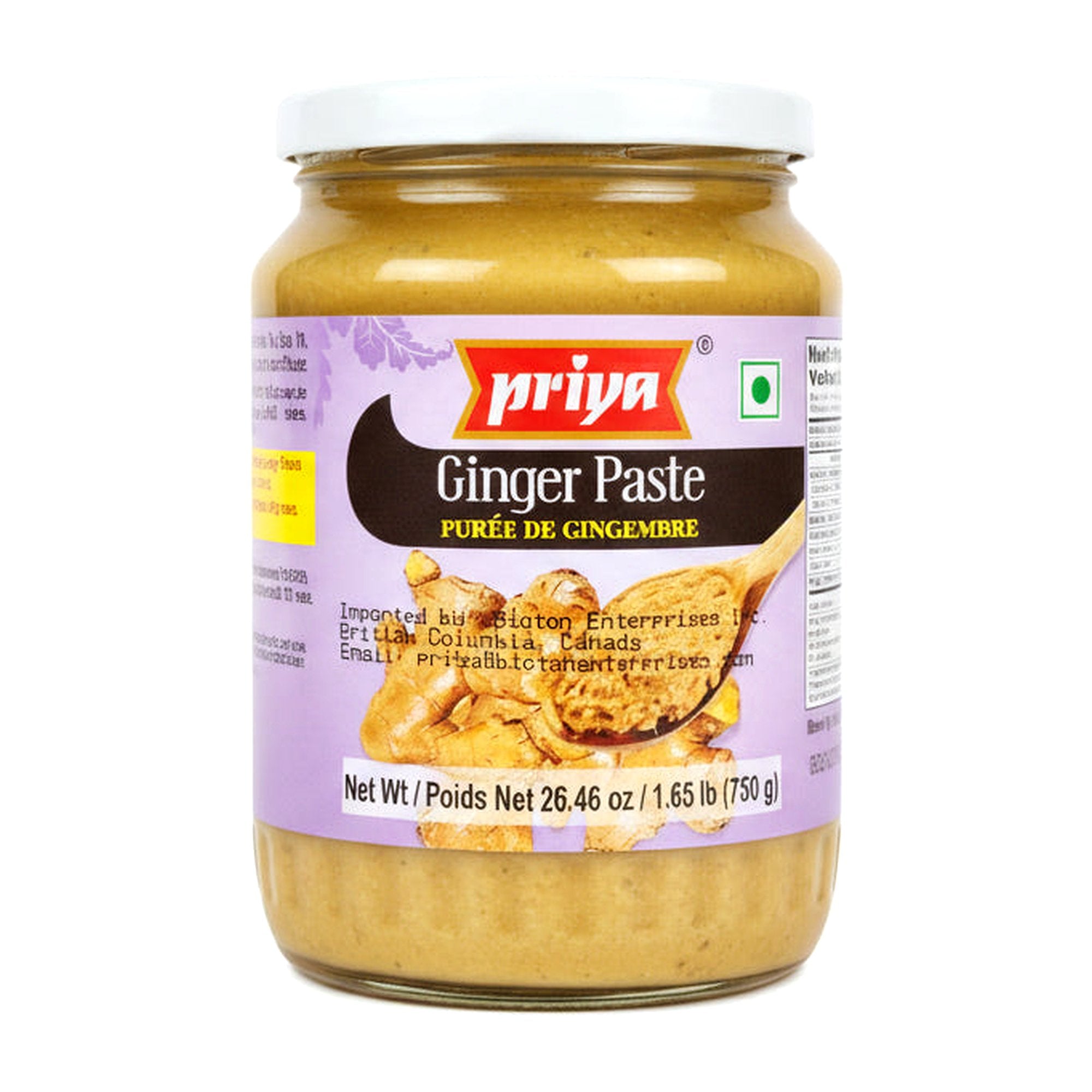 Priya Ginger Paste 750G - Condiments & Pickles - Buy Online at Thurga Grocery