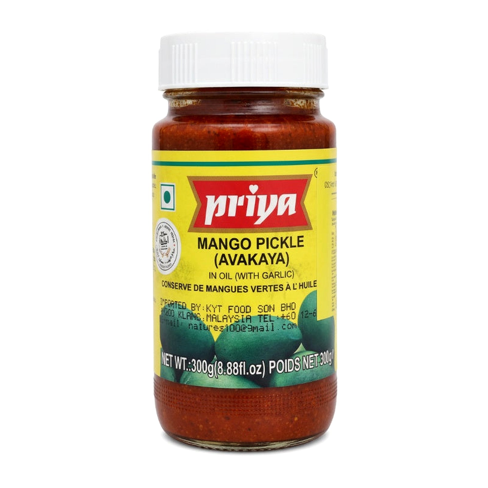 Priya Mango Pickle W/ Garlic 300G - Condiments & Pickles - Buy Online at Thurga Grocery