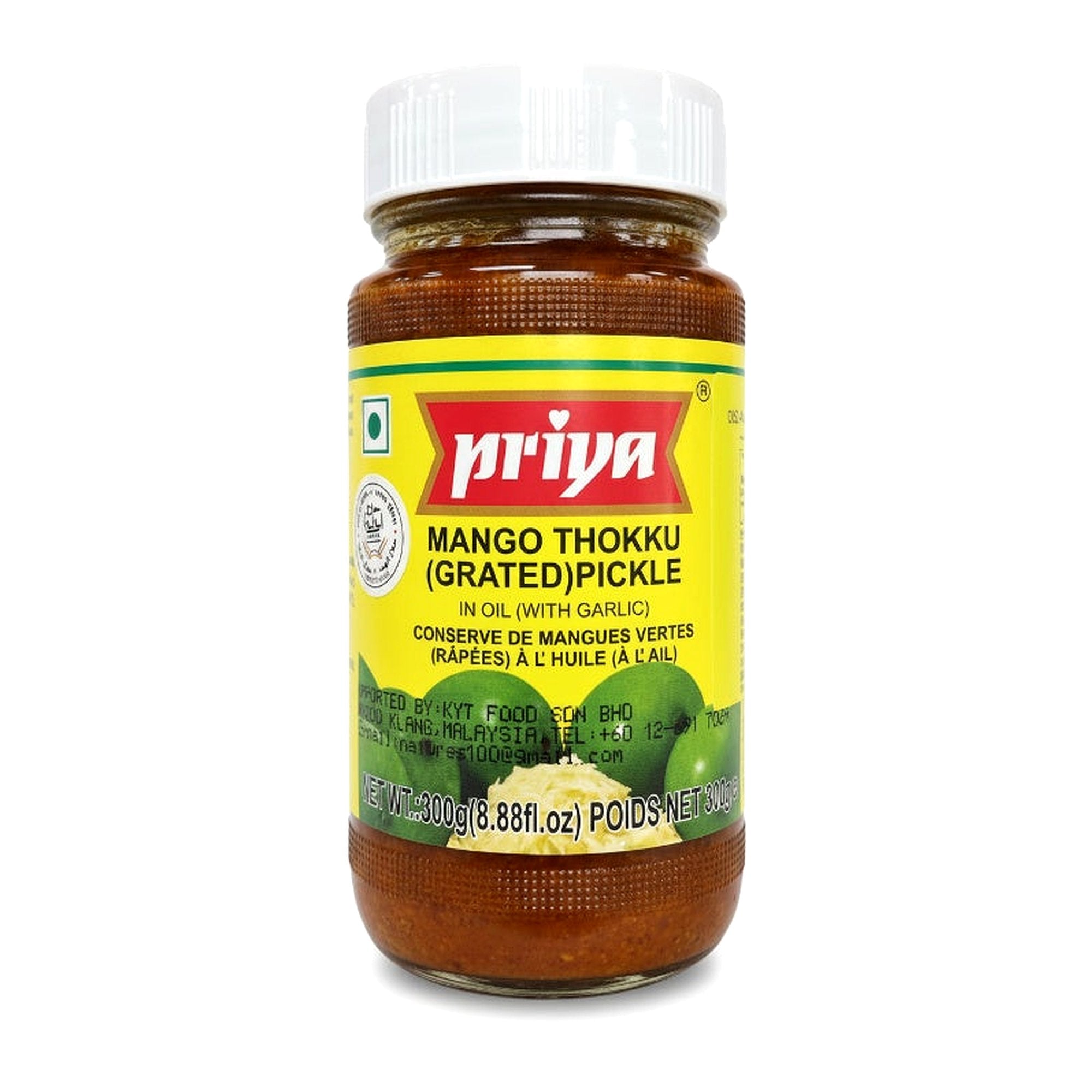 Priya Mango Thokku Pickle W/Garlic 300G - Condiments & Pickles - Buy Online at Thurga Grocery