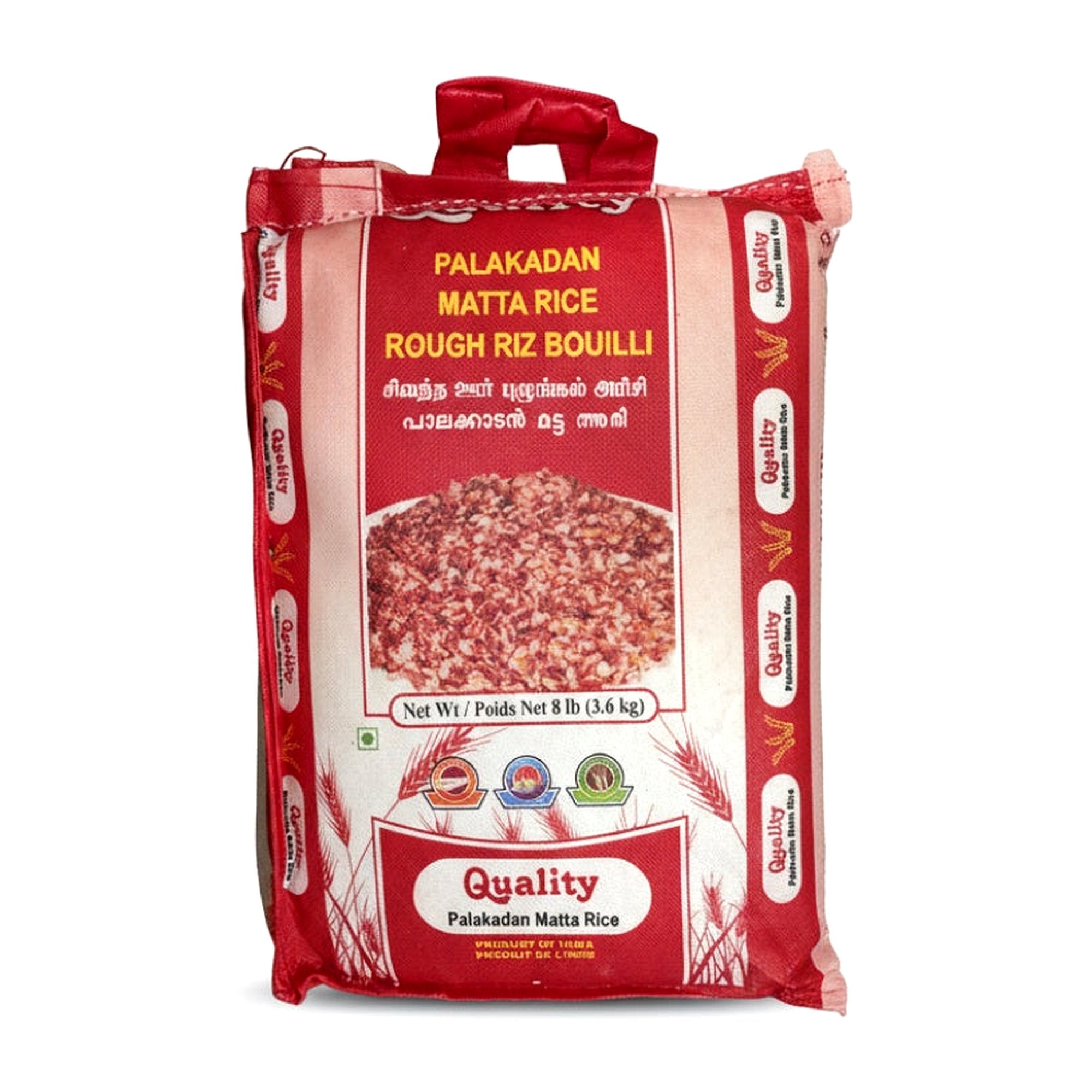 Quality Palakadan Matta Rice 8Lb - Rice & Flours - Buy Online at Thurga Grocery