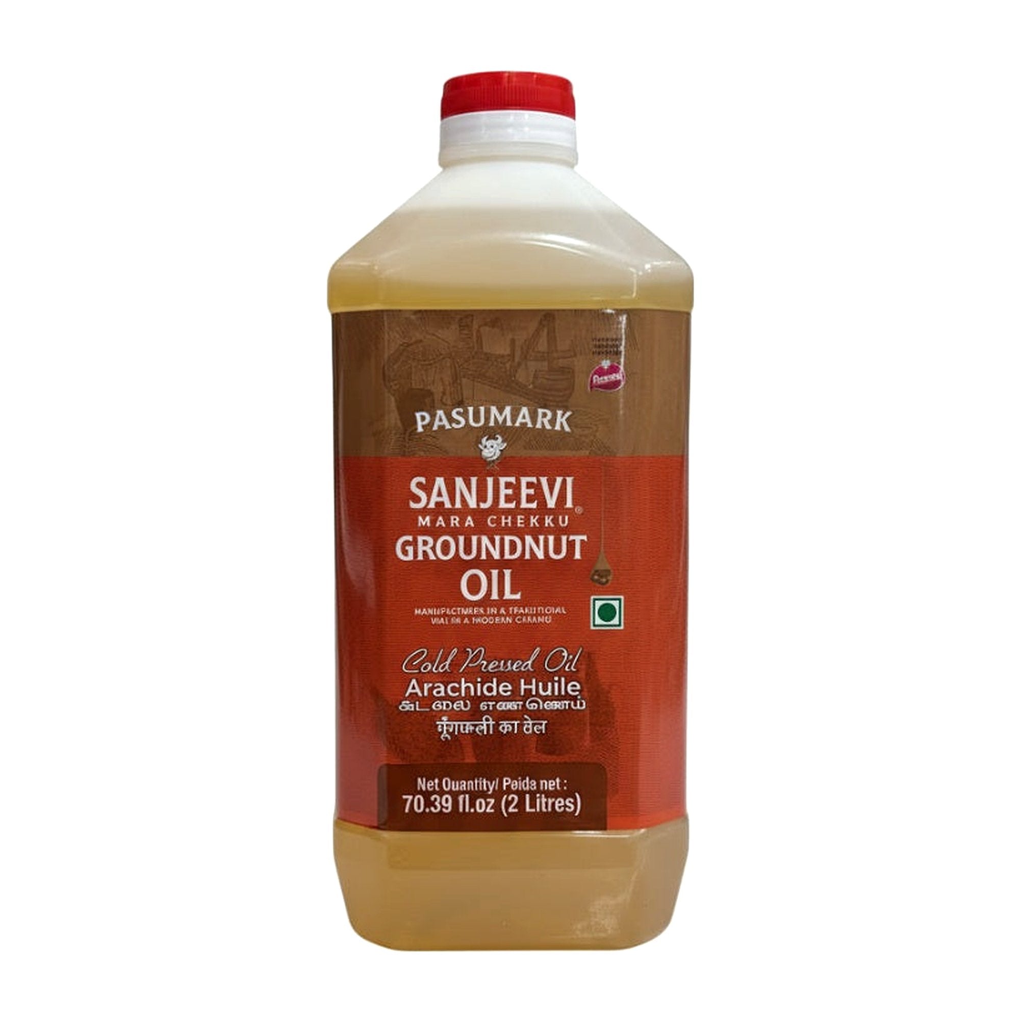 Sanjeevi Groundnut Oil 2L - Cooking Essential & Kitchen Appliance - Buy Online at Thurga Grocery