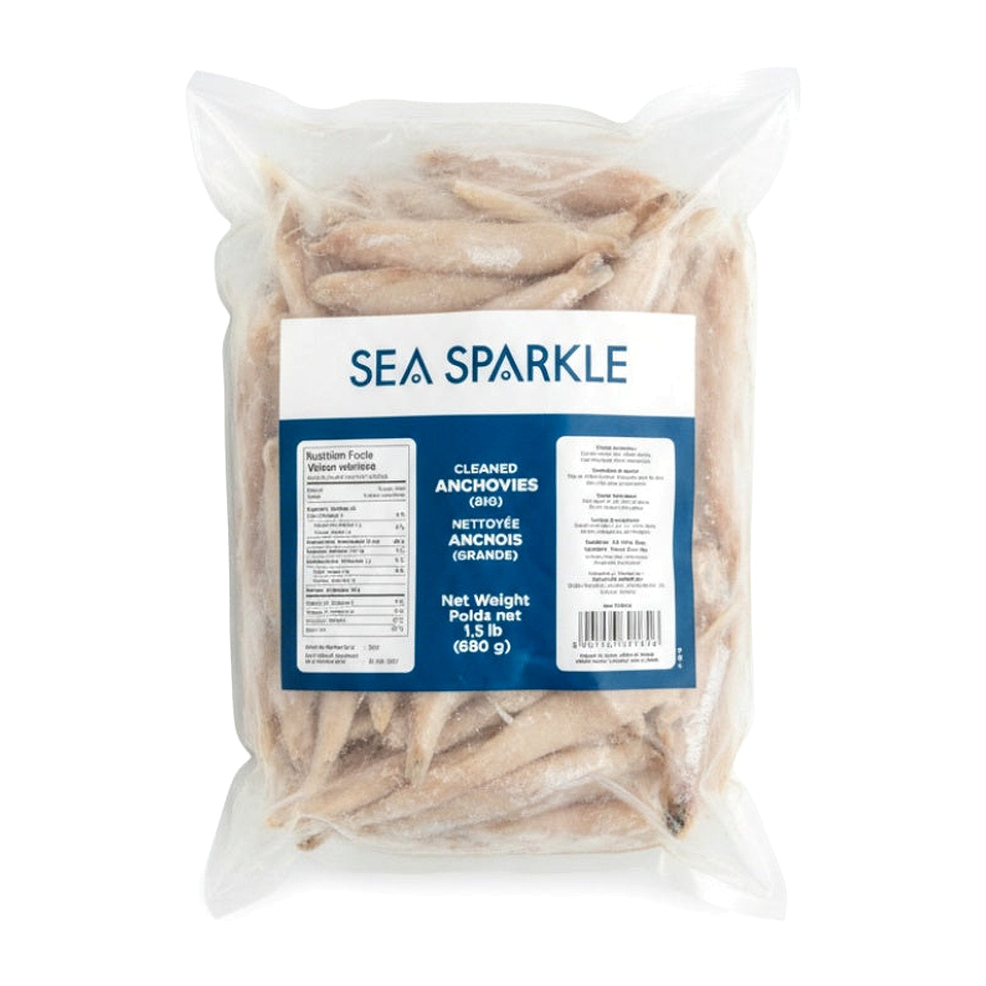 Sea Sparkle Cleaned Anchovies (Big) 1.5Lb - Frozen - Buy Online at Thurga Grocery