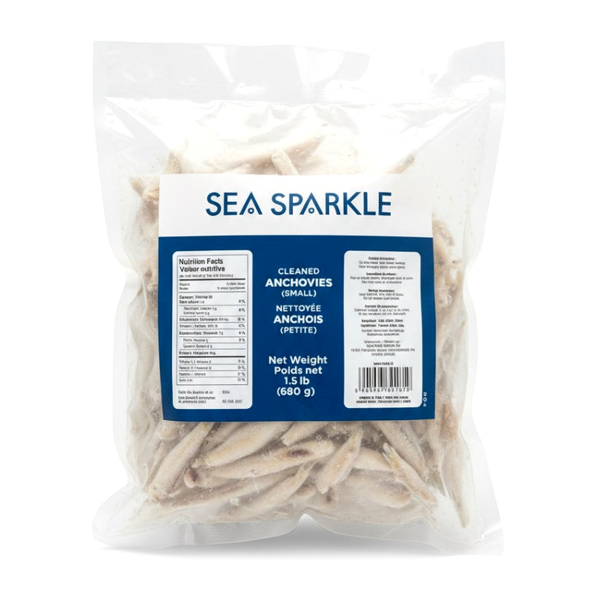 Sea Sparkle Cleaned Anchovies (Small) 1.5Lb - Frozen - Buy Online at Thurga Grocery
