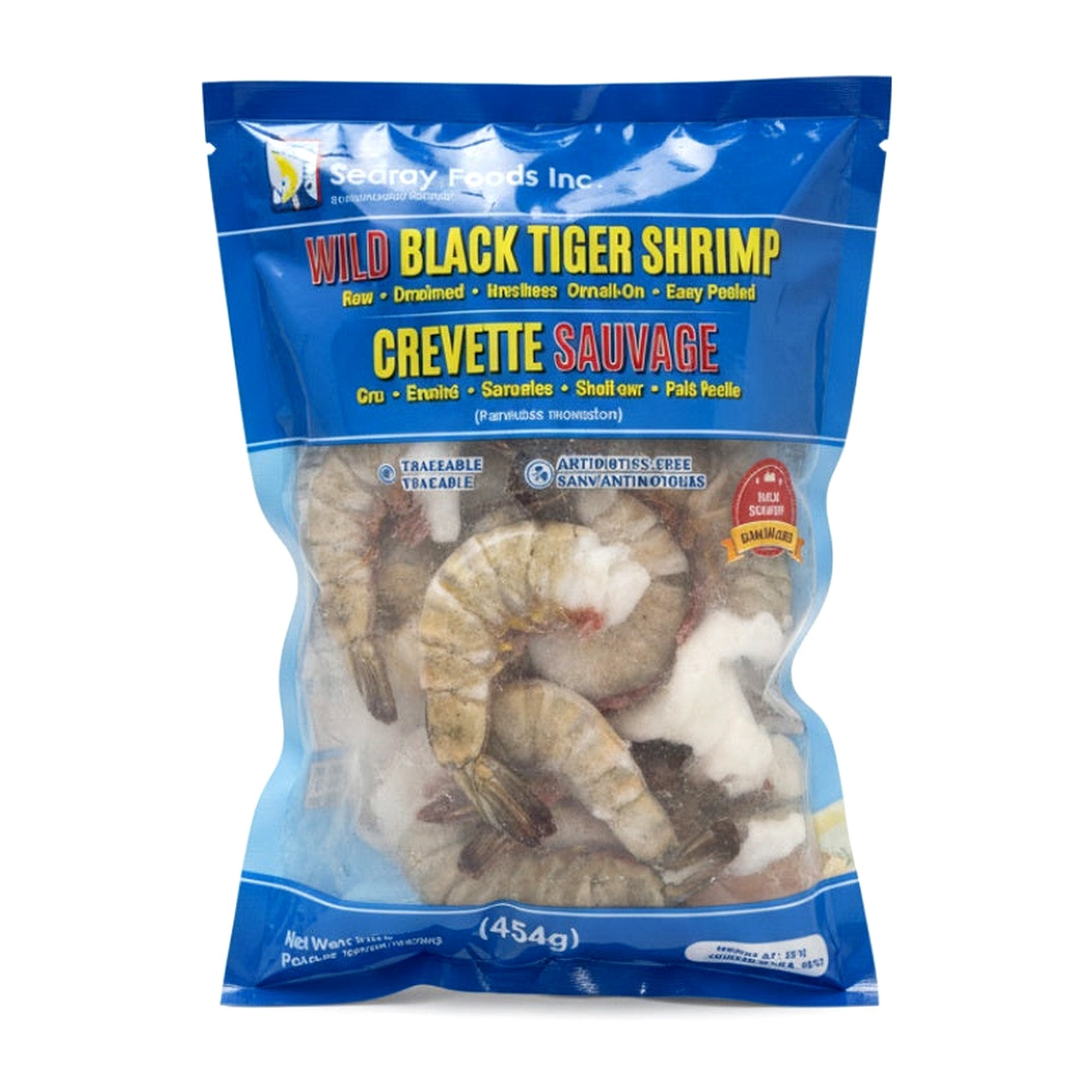 Seray Wild Black Tiger Shrimp 454G - Frozen - Buy Online at Thurga Grocery