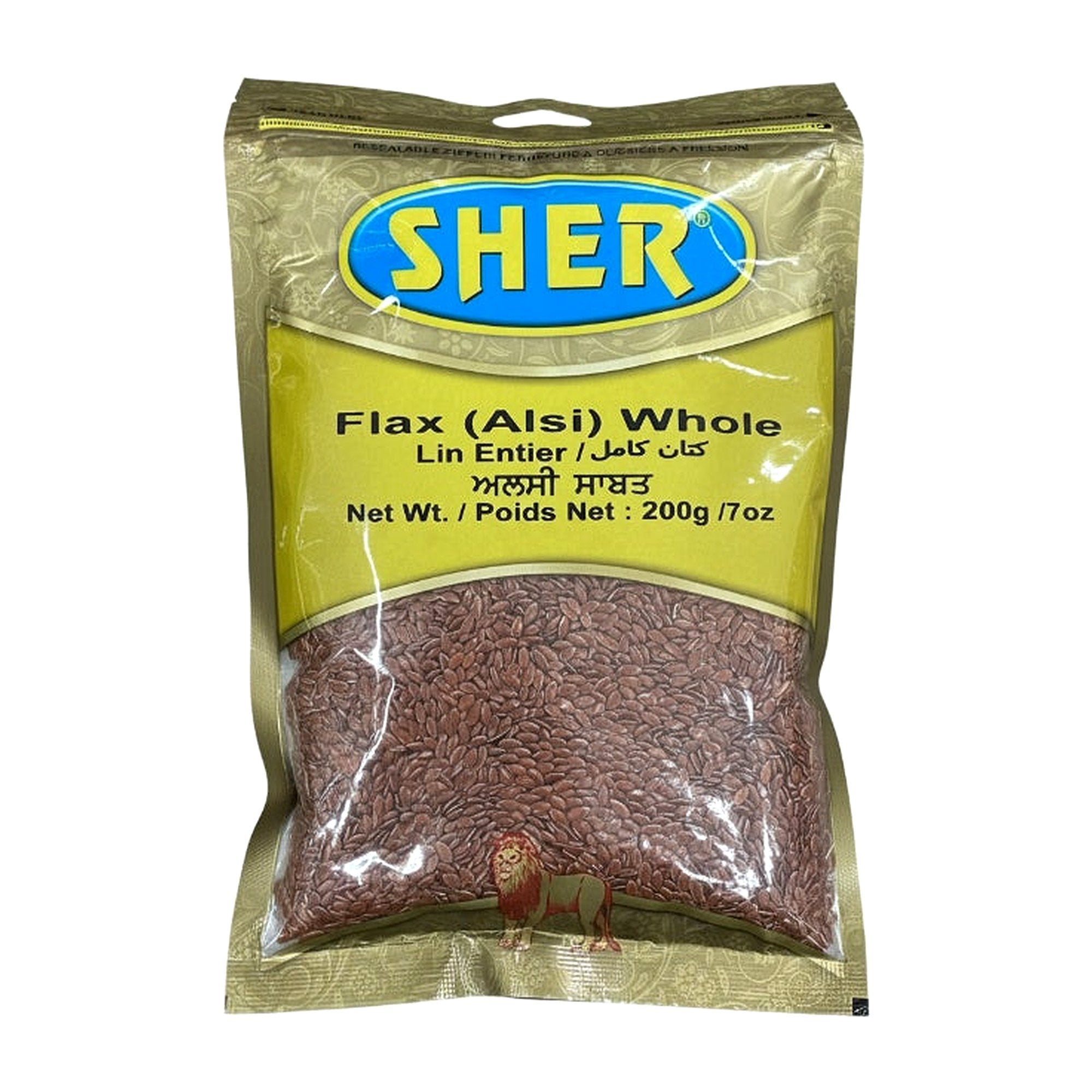 Sher Flax Whole 200G - Rice & Flours - Buy Online at Thurga Grocery