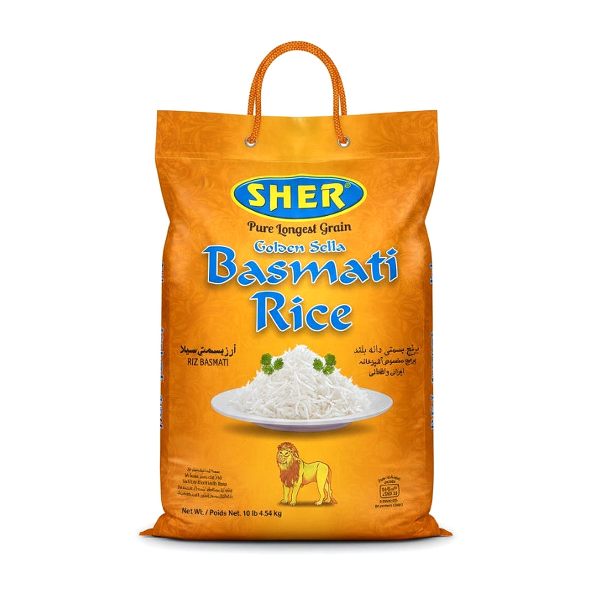 Sher Golden Sella Basmati Rice 10Lb - Rice & Flours - Buy Online at Thurga Grocery