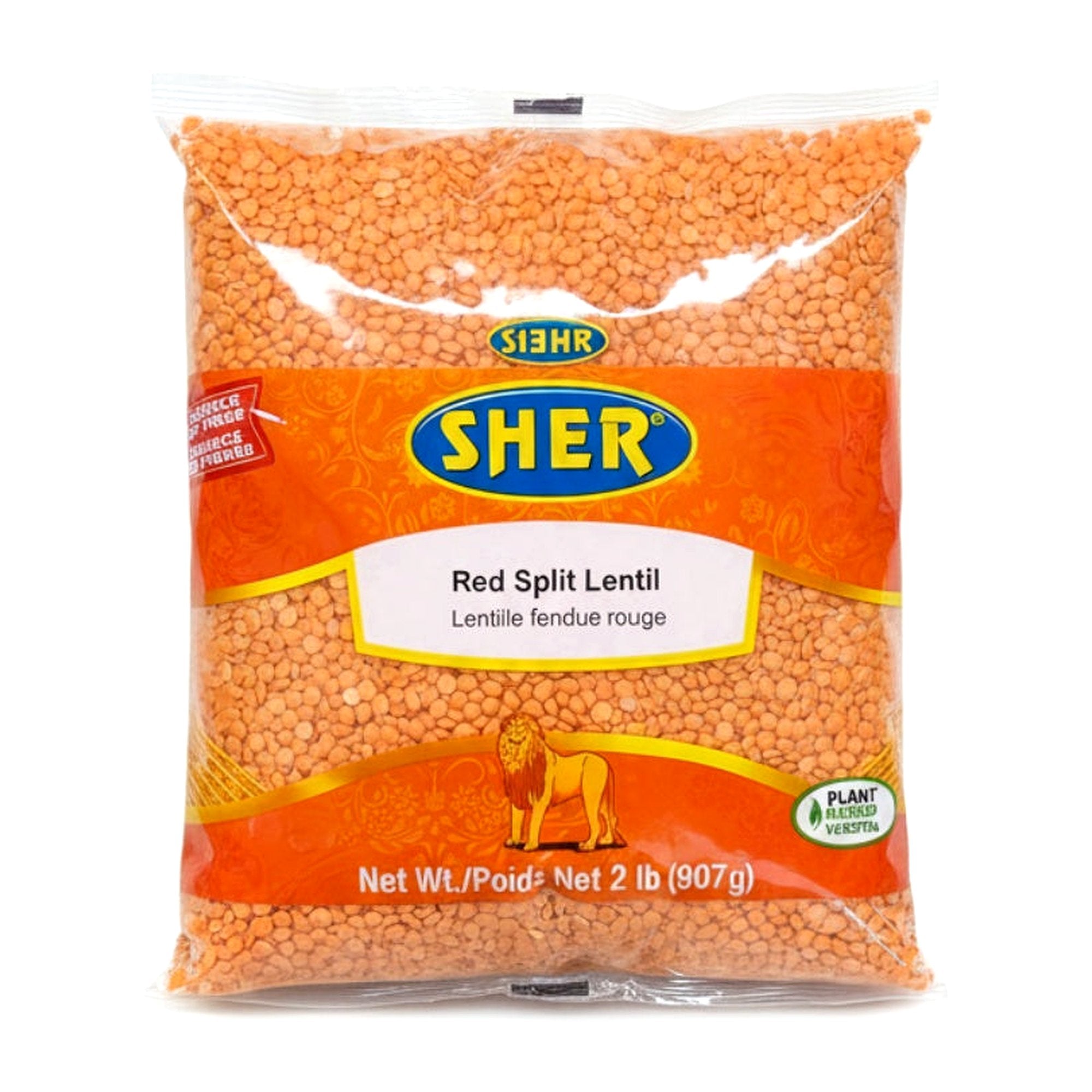 Sher Red Split Lentil 2Lb - Dehydrated foods - Buy Online at Thurga Grocery