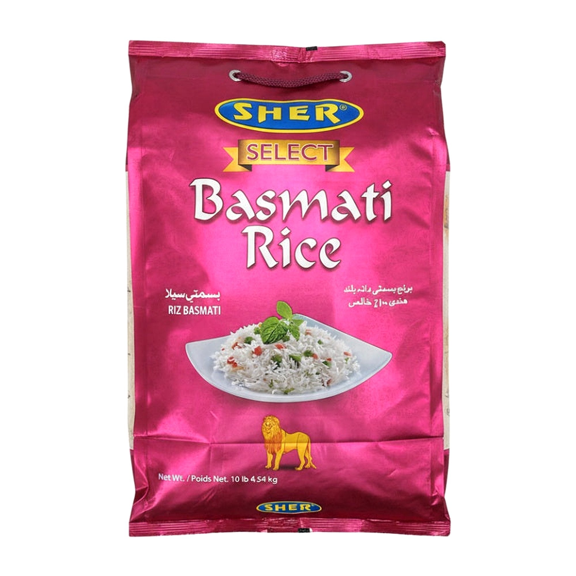 Sher Select Basmati Rice 10Lb - Rice & Flours - Buy Online at Thurga Grocery