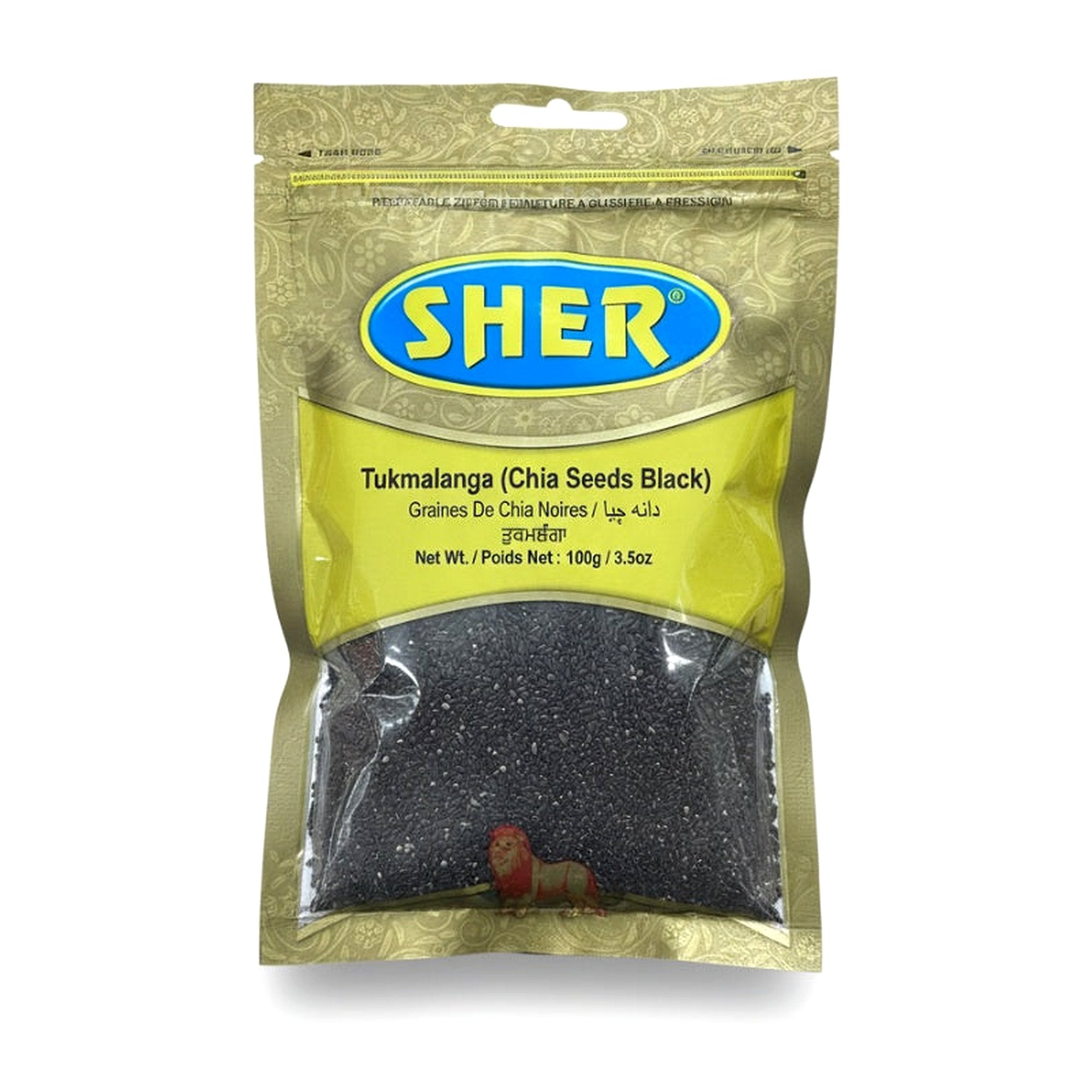 Sher Tukmalanga Chia Seeds 100G - Rice & Flours - Buy Online at Thurga Grocery
