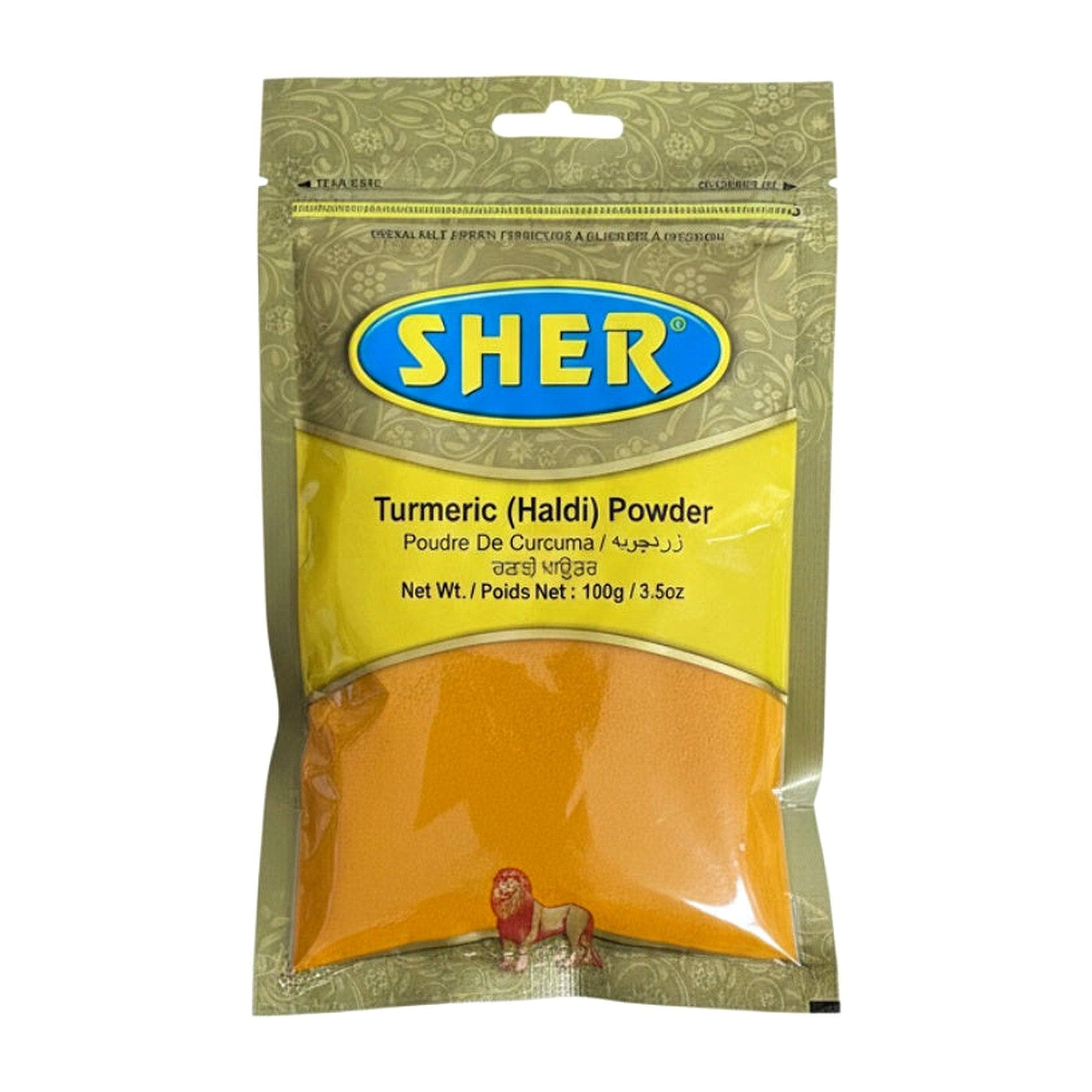 Sher Turmeric Pwdr 100G - Spices & Curry Powder - Buy Online at Thurga Grocery