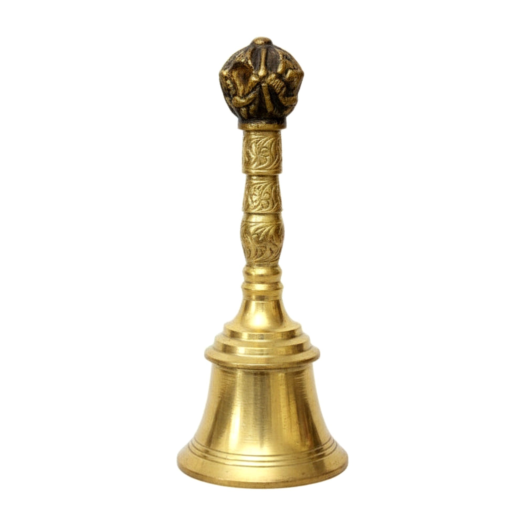 Small Brass Pooja Bell - Cooking Essential & Kitchen Appliance - Buy Online at Thurga Grocery