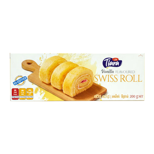 Tiara Vanilla Swiss Roll 200G - Ready to Eat Foods - Buy Online at Thurga Grocery